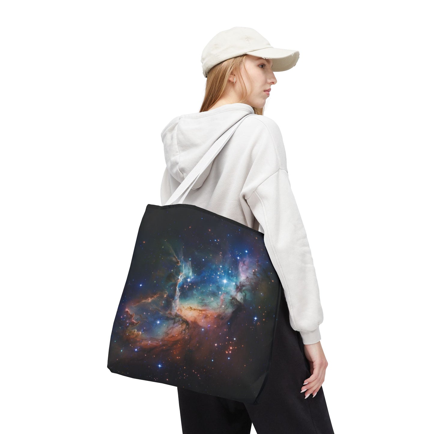 Space Galactic Tote Bag Starry Bag Reusable Tote Cosmic Bag Shopping Bag