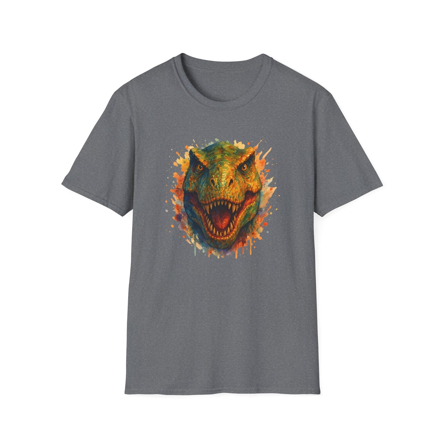 Watercolor T-Rex T-Shirt | Psychedelic Dinosaur Tee | Prehistoric Rainbow Dino Gift | Unisex Cotton Graphic Shirt Jurassic Tee