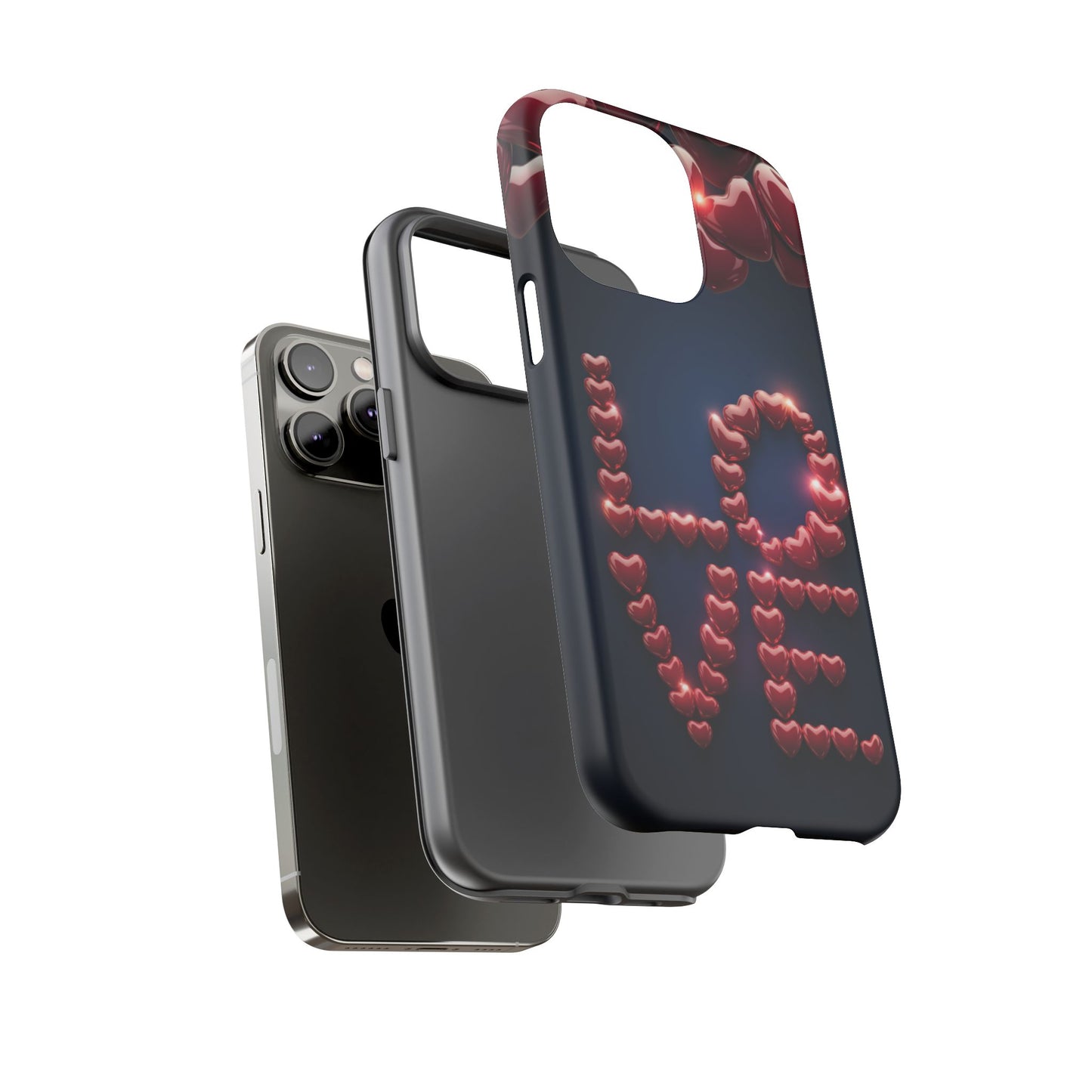 iPhone Case - Love Hearts Design
