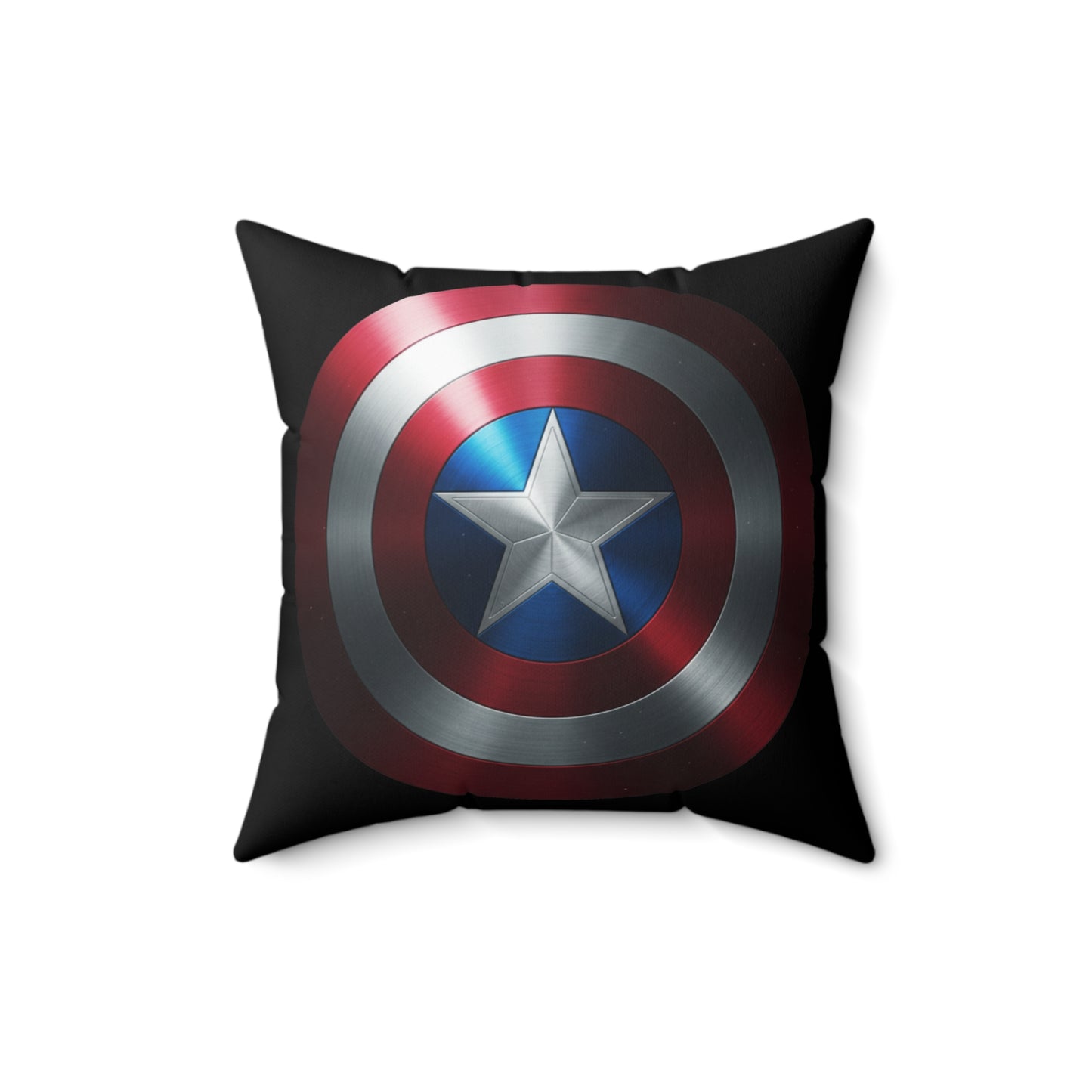 Captain Shield Spun Polyester Pillow - Heroic Home Decor