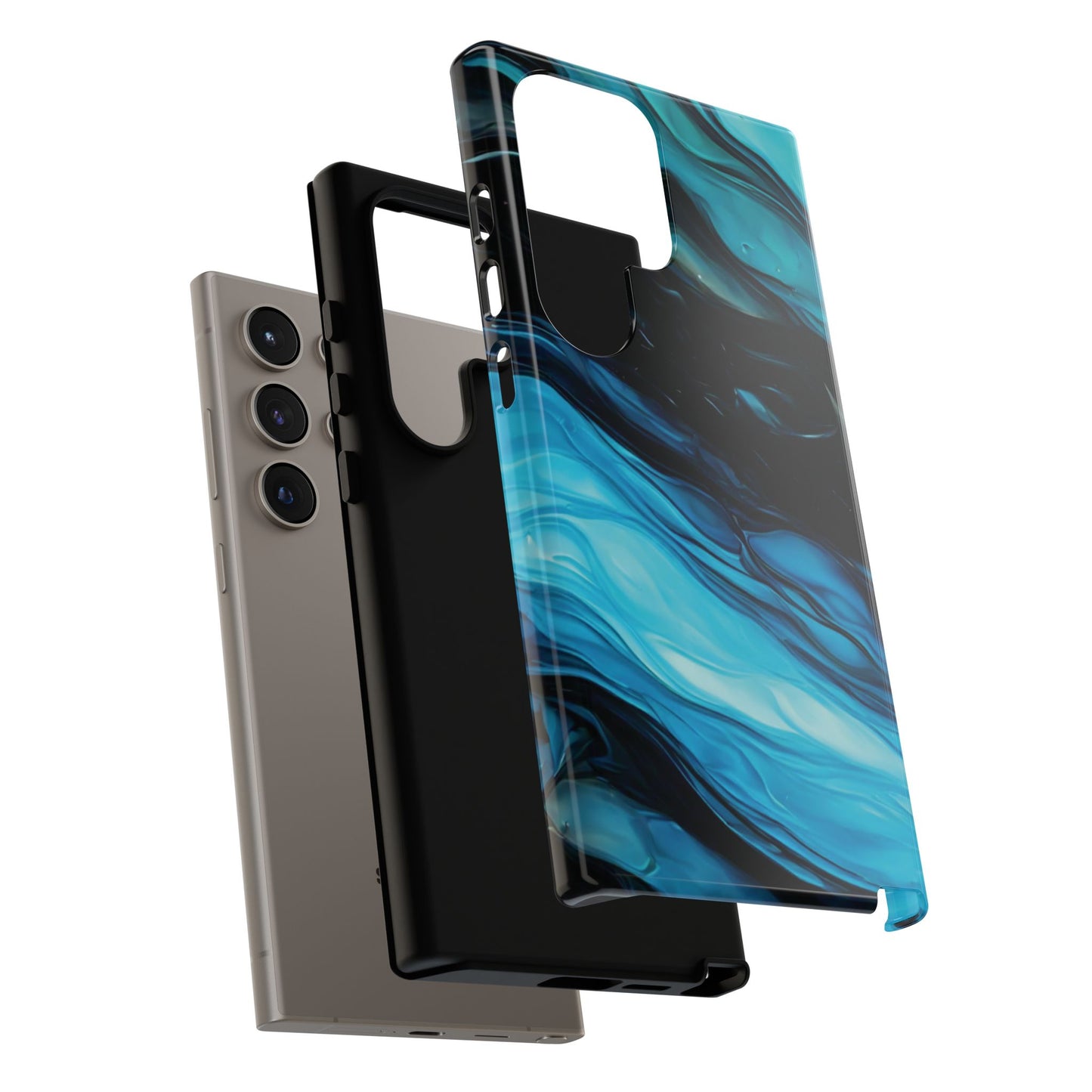 Samsung Galaxy Blue Splash Phone Case