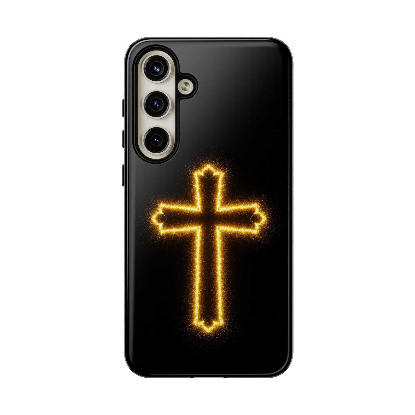 Glow-in-the-Dark Cross Samsung Phone Case - Tough Samsung Cases for Faithful Protection