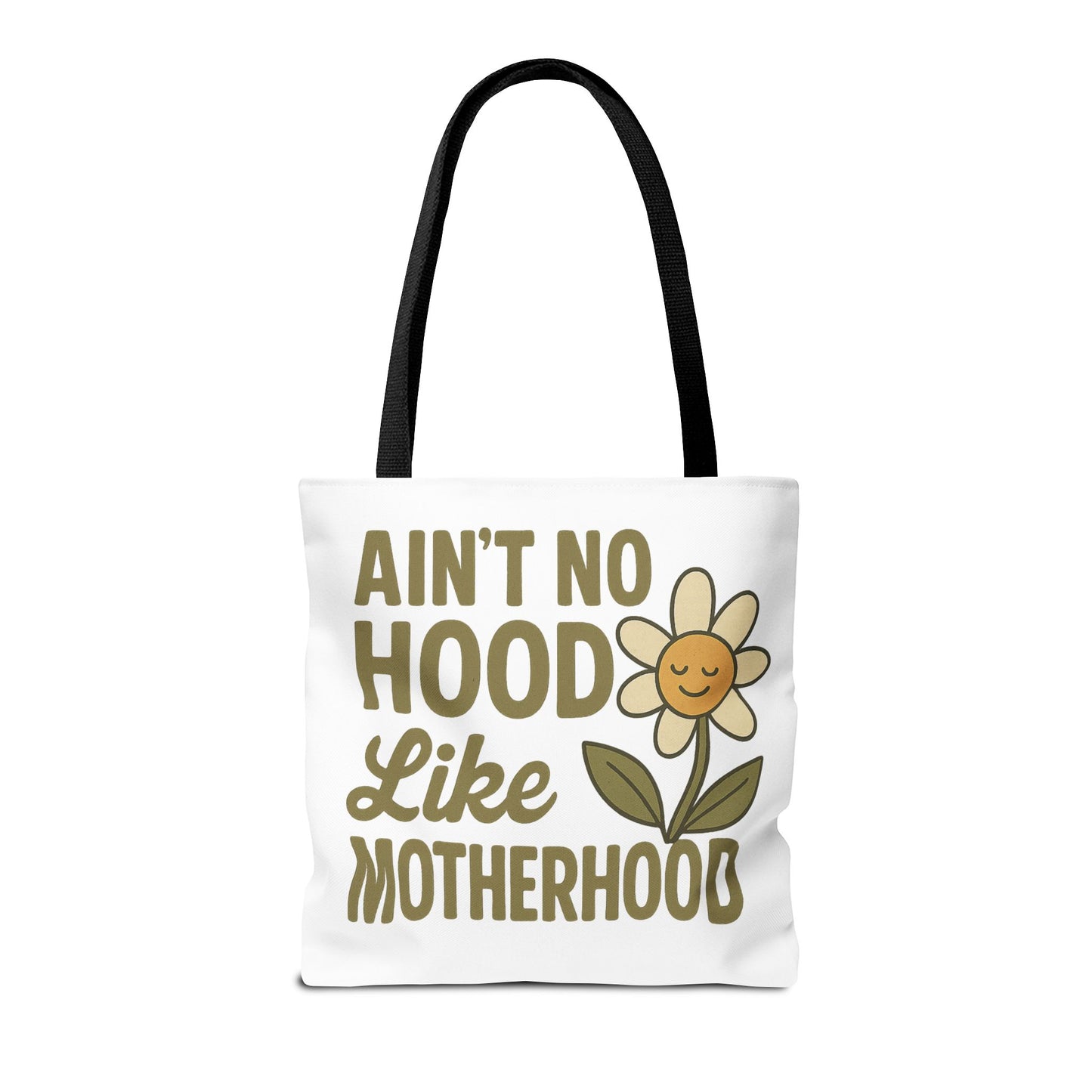 Motherhood Tote Bag with Flower Design Mother's Day Bag Tote for Mom Reusable Shopping Bag