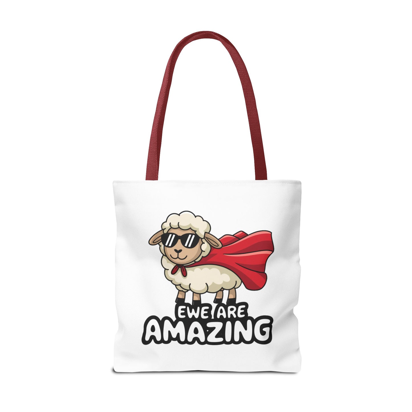 Sheep Tote Bag - Ewe Are Amazing Inspirational Bag Everyday Tote Funny Bag