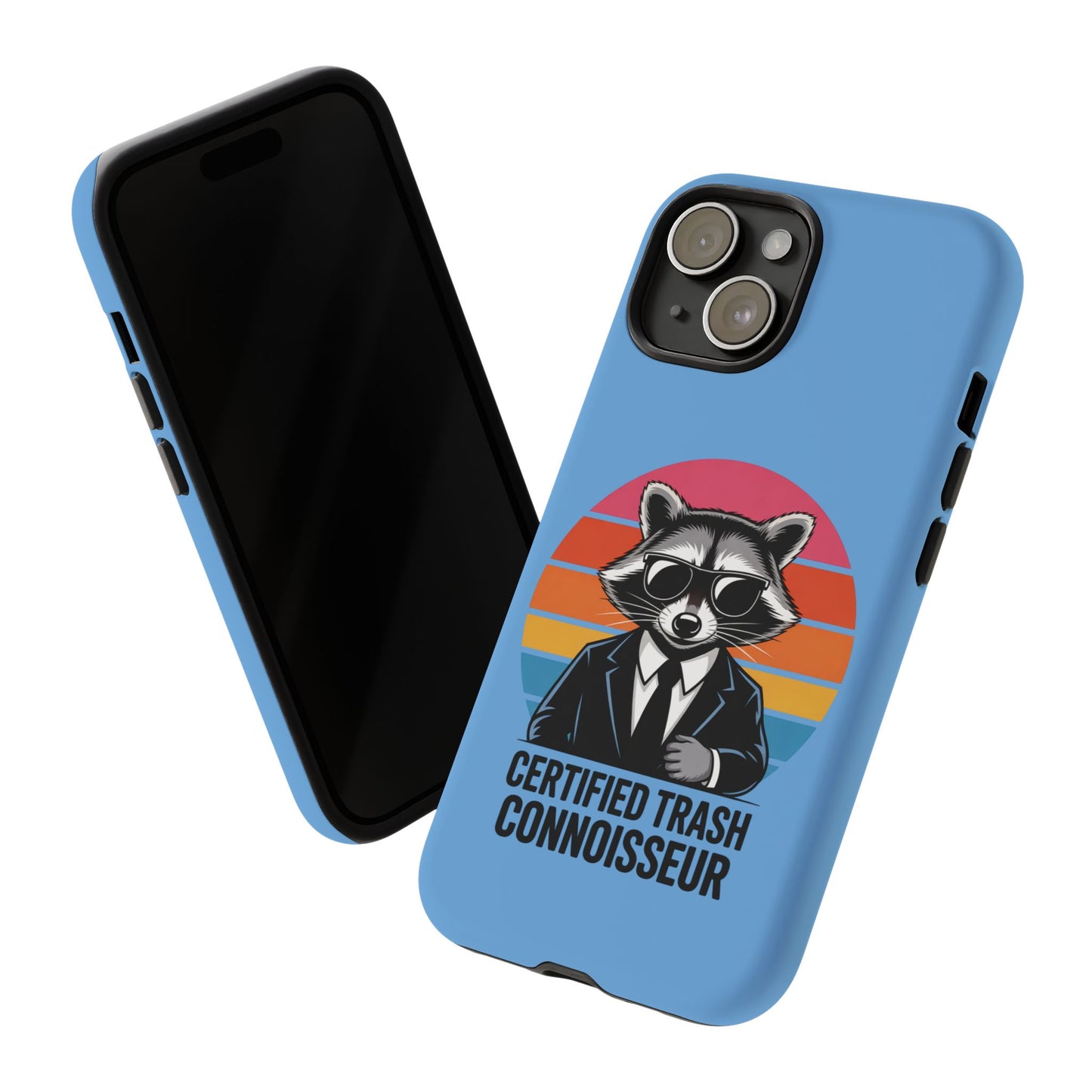 Humorous Raccoon Phone Case - Certified Trash Connoisseur