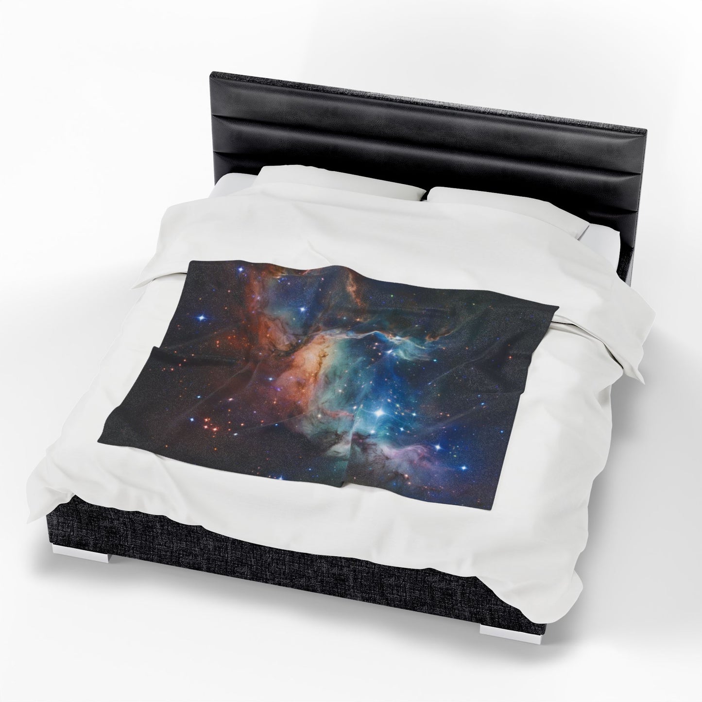 Plush Blanket Starry Night Cosmic Throw Blanket Modern Home Decor Space Blanket
