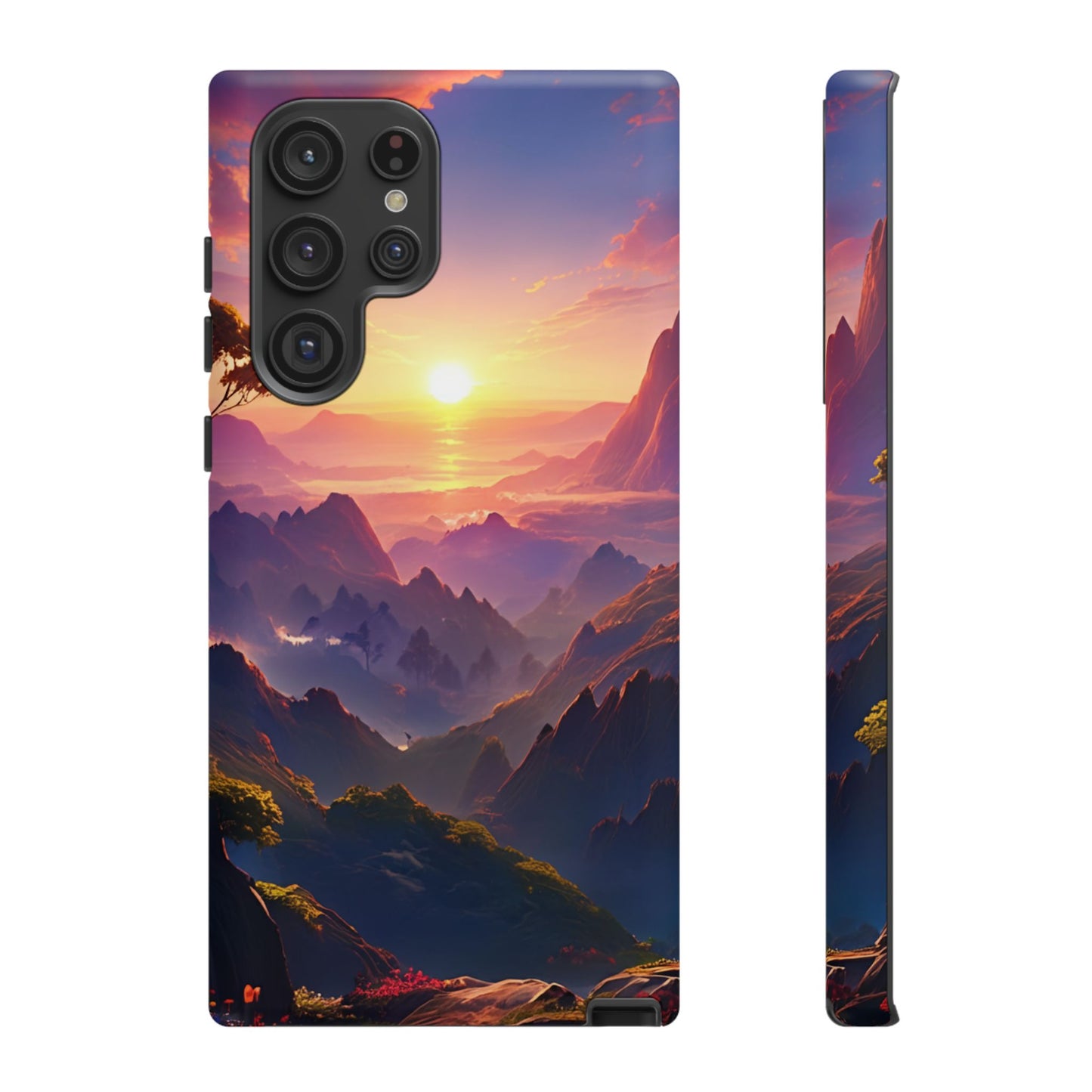 Samsung Tough Case Sunset Landscape Illustration