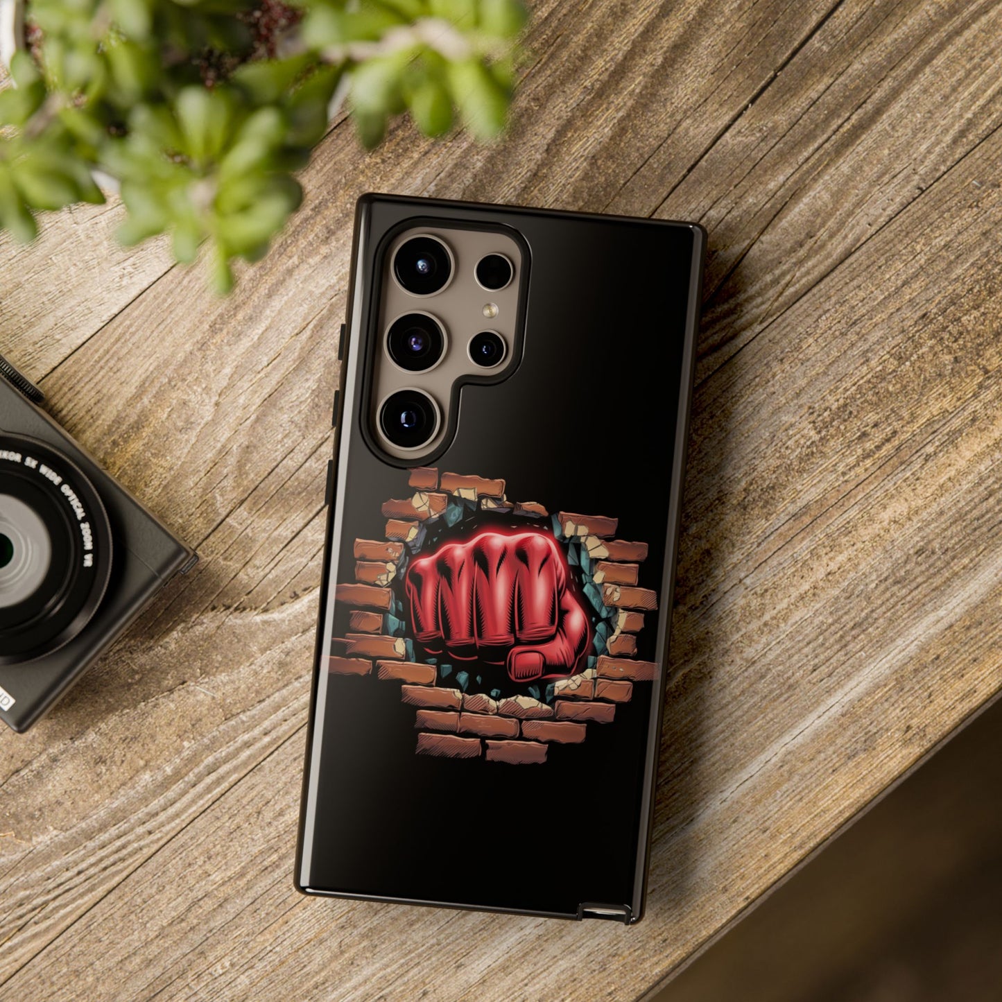 Samsung Galaxy Tough Case - Red Fist Smashing Design
