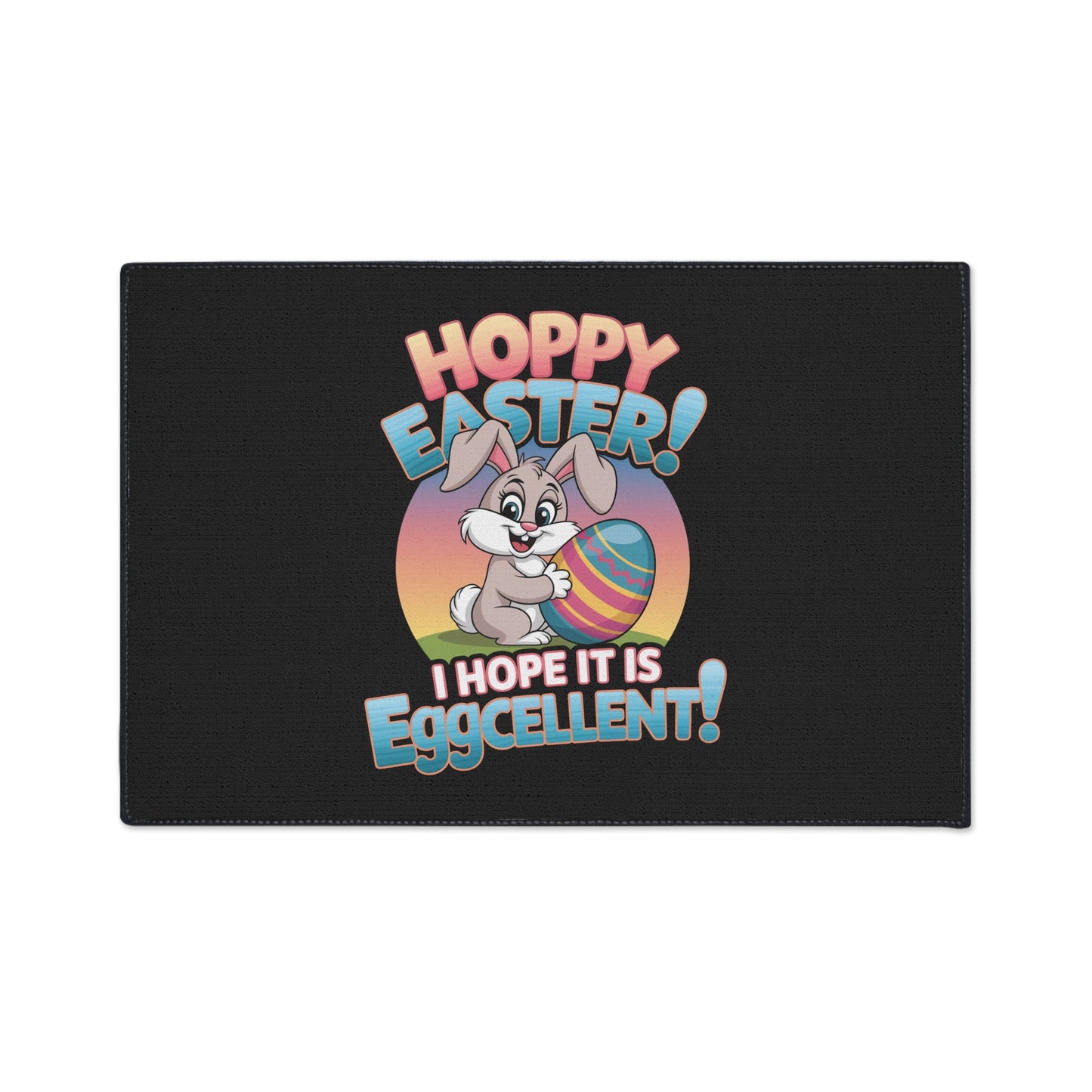 Easter Themed Heavy Duty Floor Mat Easter Bunny Mat Easter Decor Easter Bunny Door Mat
