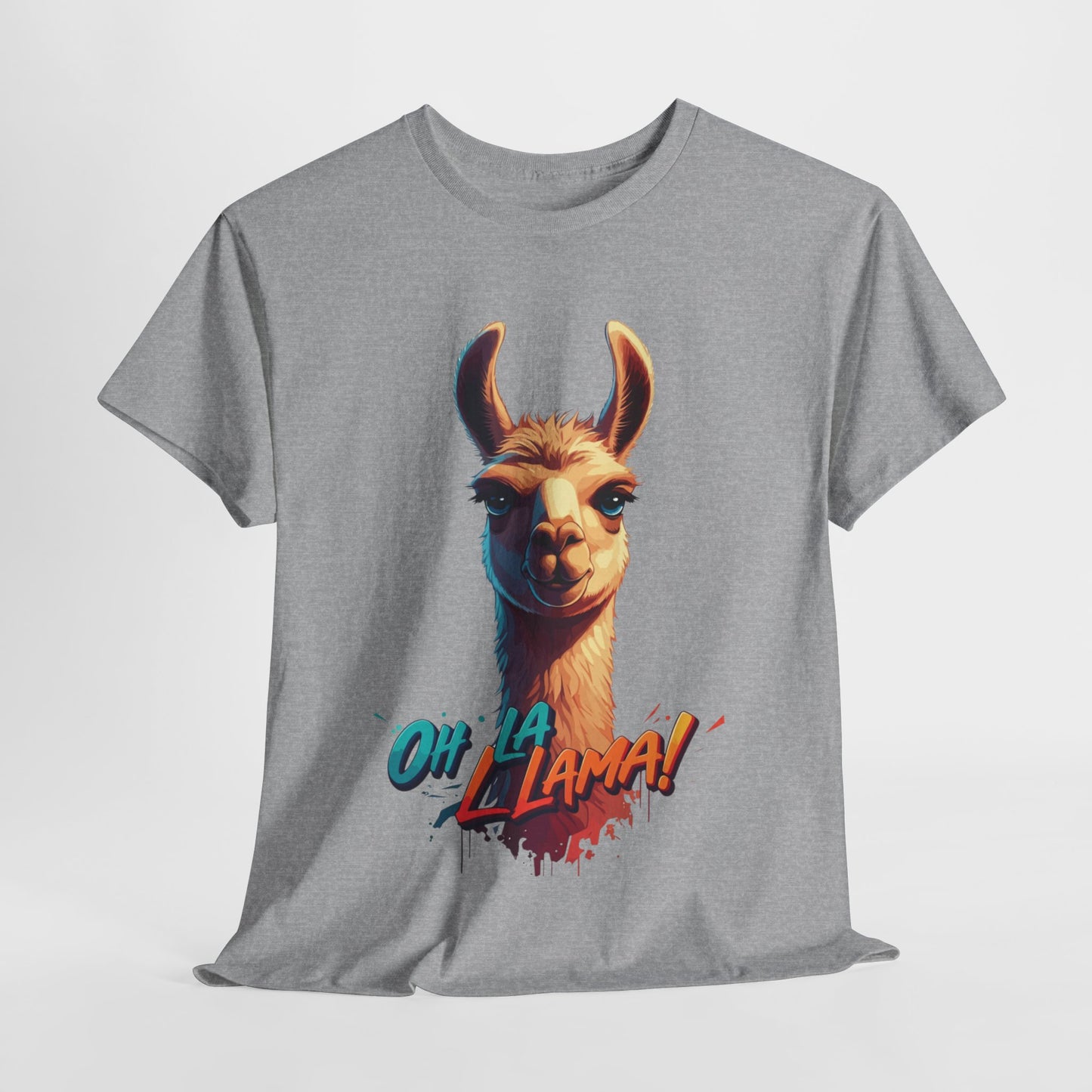 Oh la Llama Graphic Tee | Fun Llama T-Shirt, Cute Animal Lover Shirt, Llama Lover Gift, Quirky Party Tee, Trending Llama Fashion