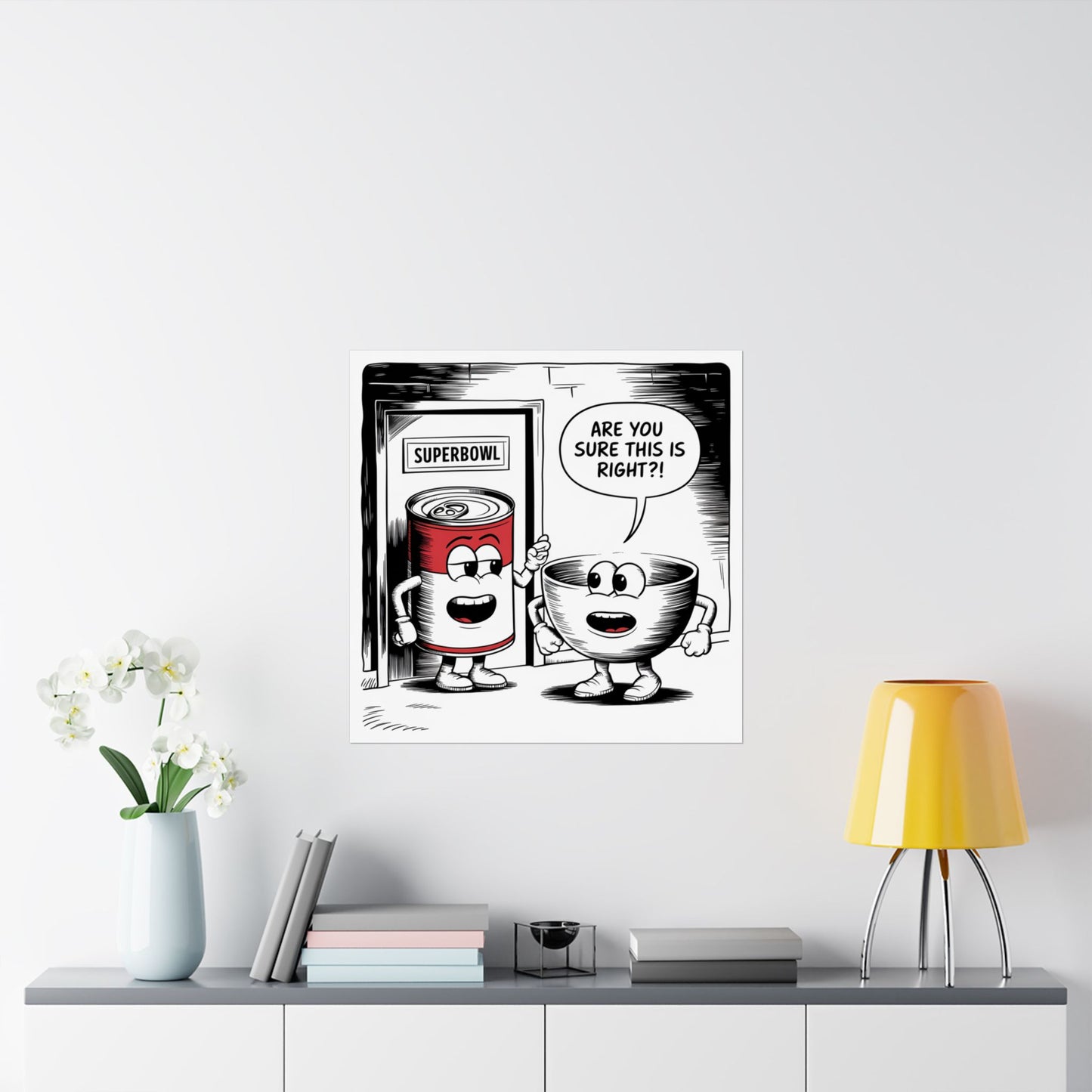 Vertical Poster - Superbowl Comic