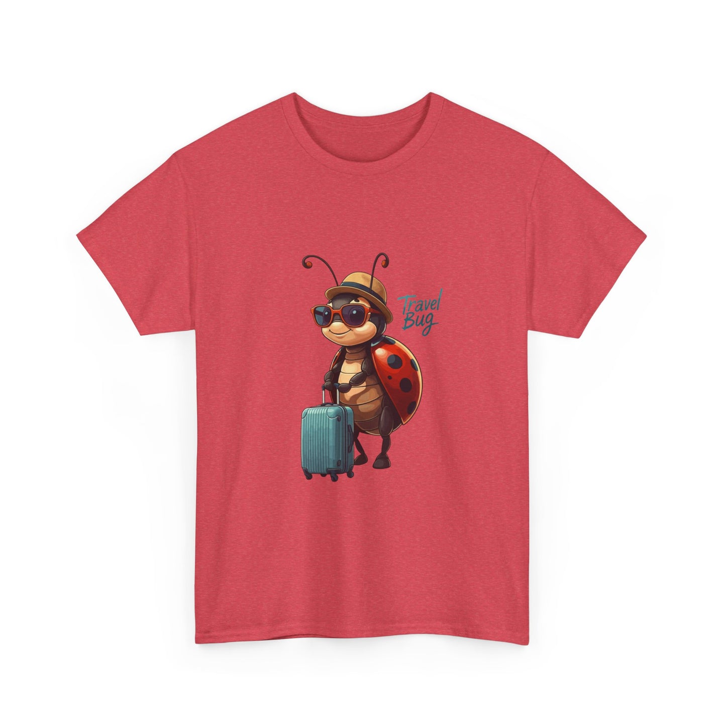Travel Bug T-Shirt – Cute Ladybug Travel Tee | Funny Wanderlust Shirt for Travel Lovers | Unisex Graphic Tee Gift for Adventurers