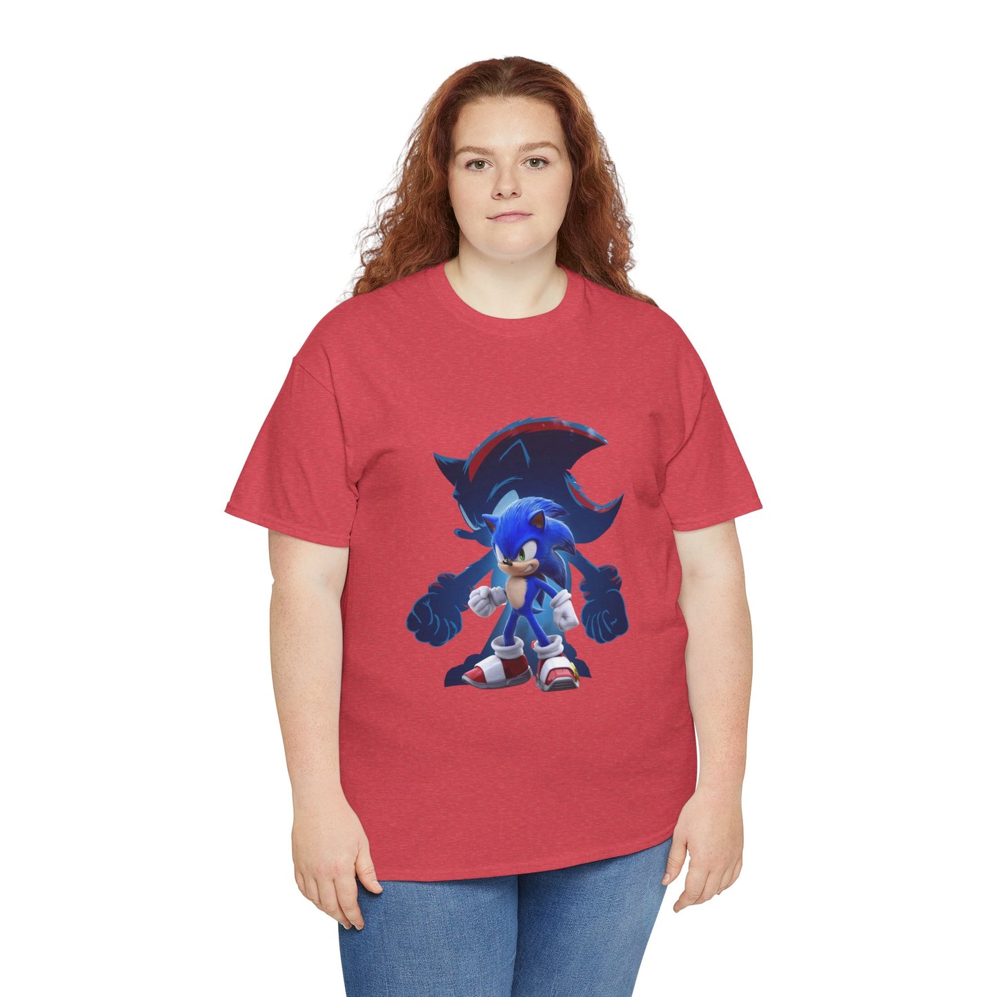 Blue Speed Hero Graphic Tee | Retro Gaming Legend T-Shirt | Fan Inspired Gamer Apparel | Cool Vintage Style Unisex Shirt for Adults & Teens