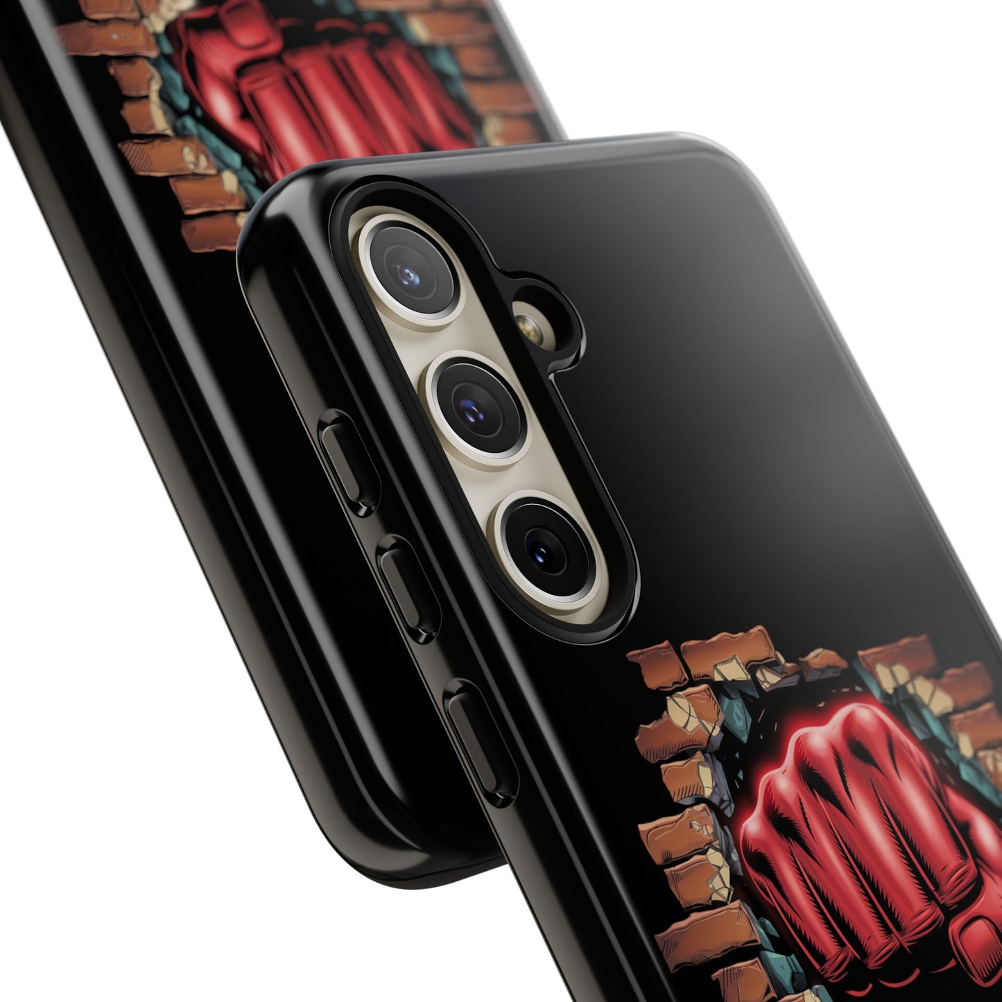 Samsung Galaxy Tough Case - Red Fist Smashing Design