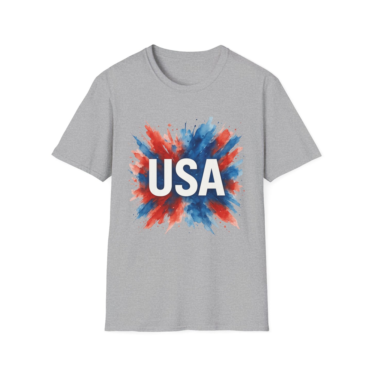 Watercolor USA T-Shirt Unisex | Red White Blue Shirt | Patriotic Graphic Tee | July 4th Shirt | Independence Day Tee | American Flag Shirt