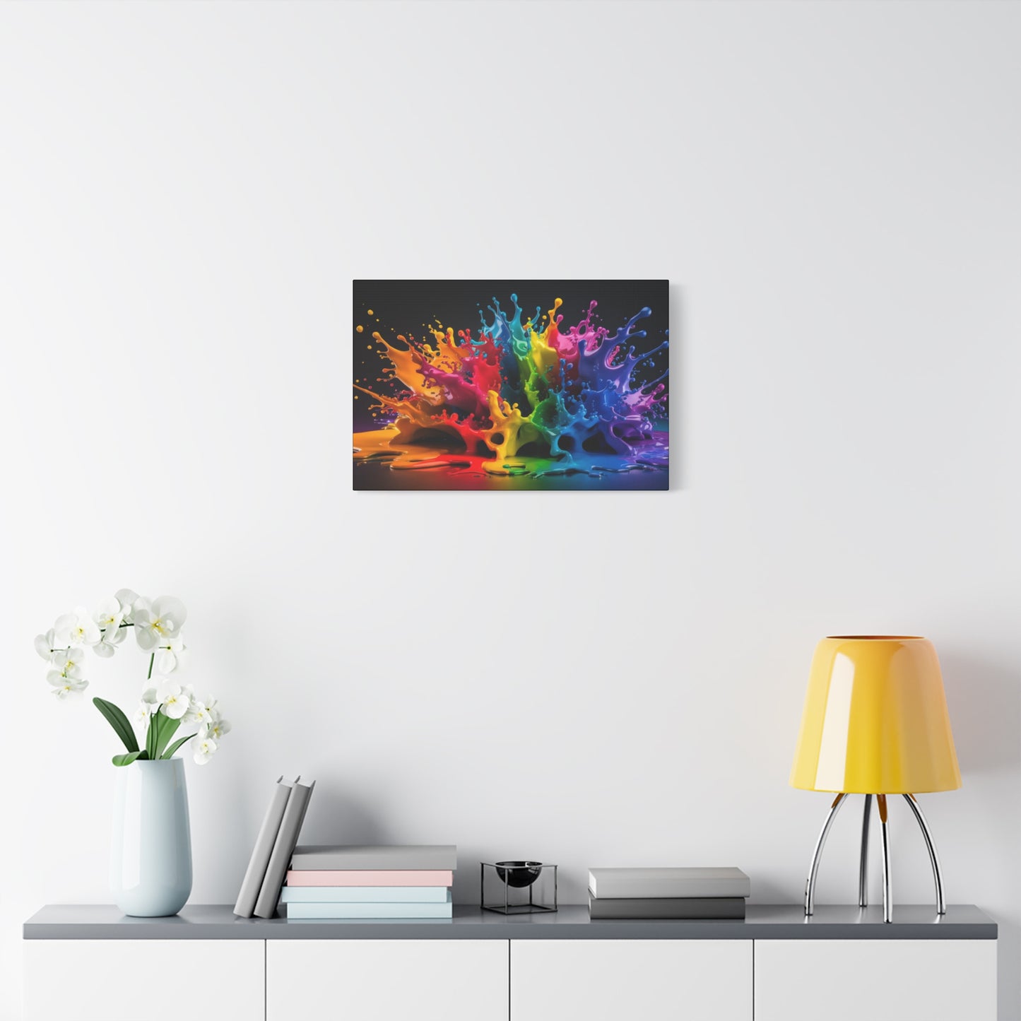 Chromatic Burst - Vibrant Abstract Canvas Art