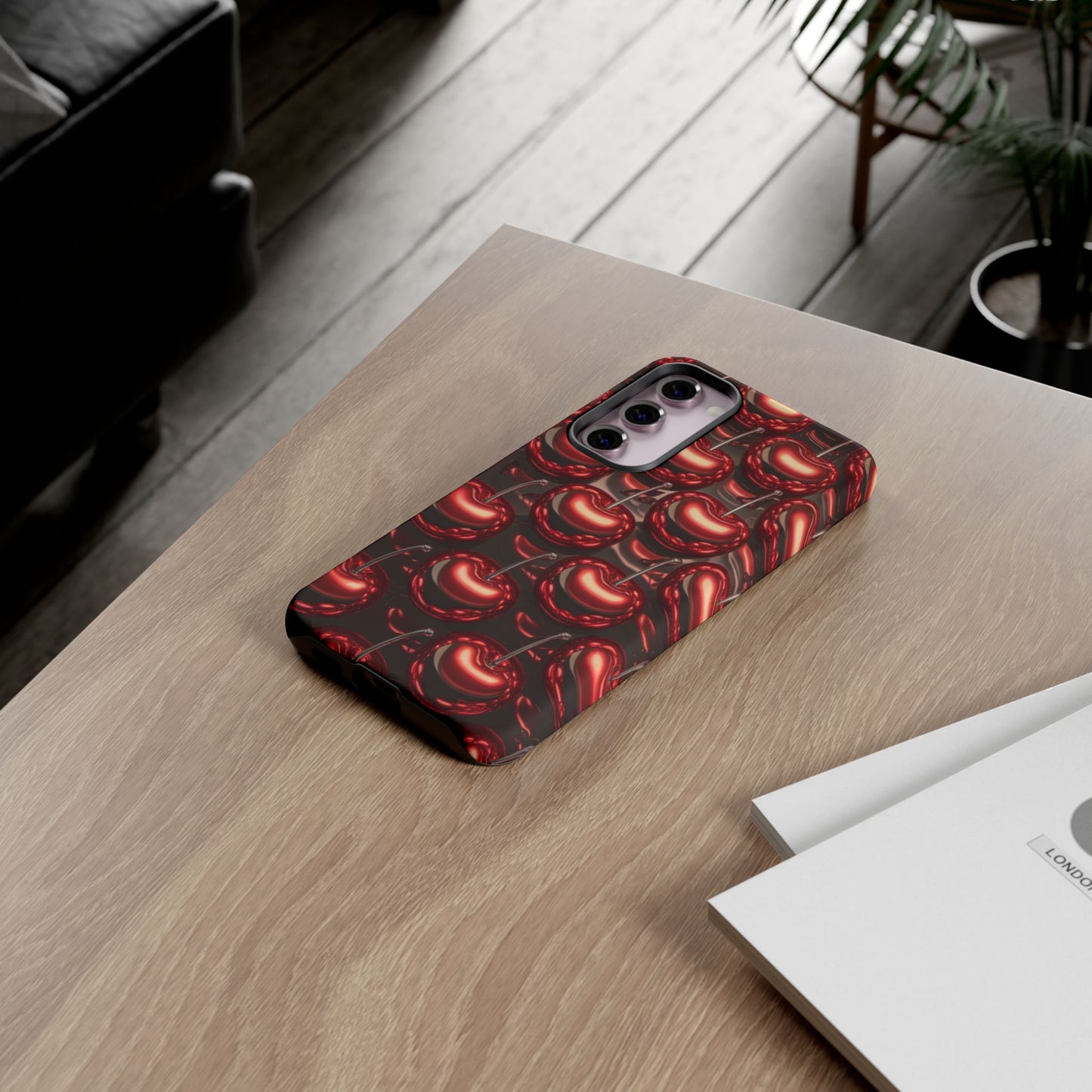 Phone Case - Shiny Cherries Design for Samsung Galaxy