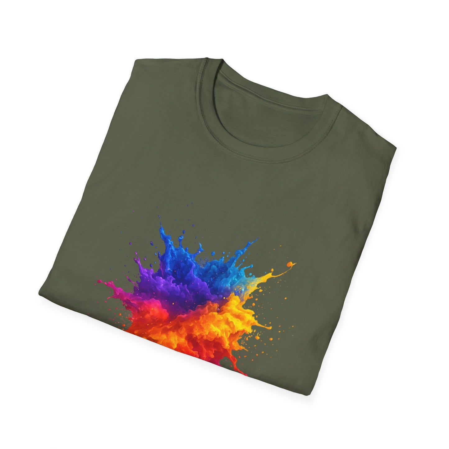 Color Burst Paint Splash Shirt – Vibrant Abstract Art Tee for Creatives & Color Lovers Colorful Apparel