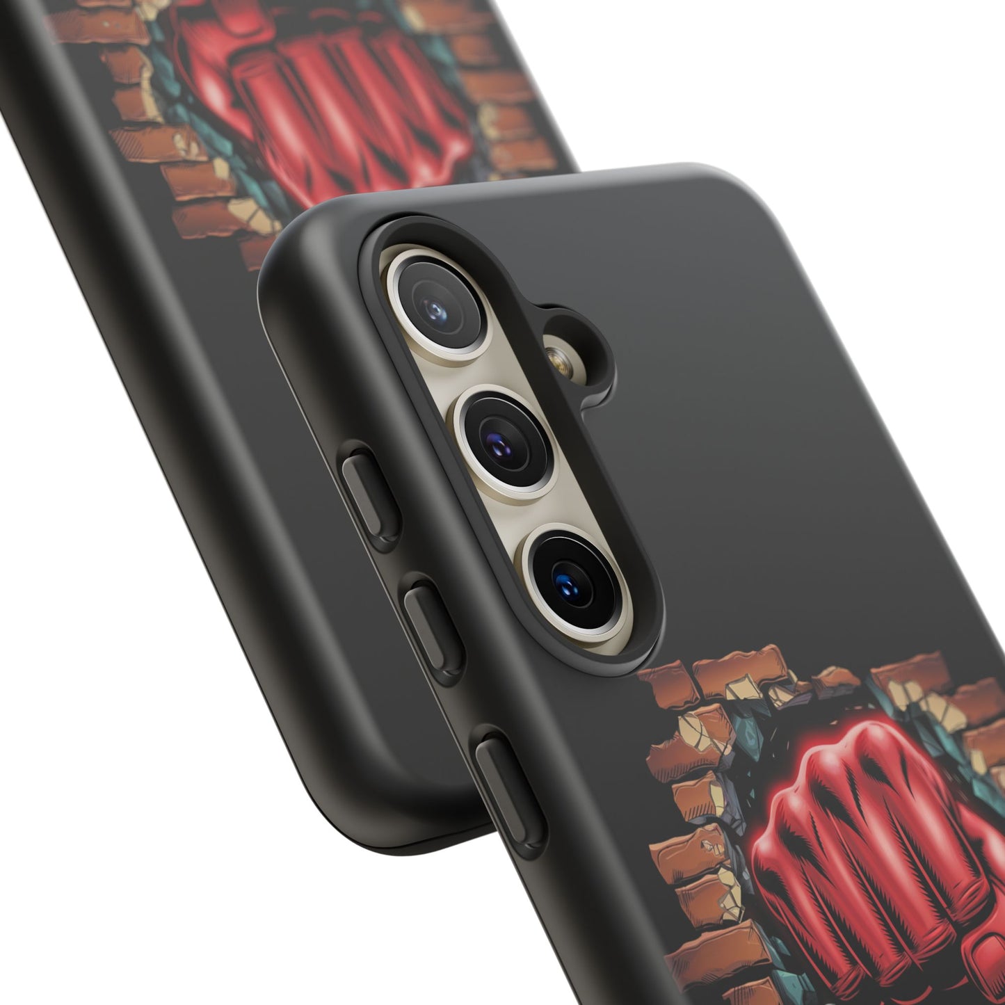 Samsung Galaxy Tough Case - Red Fist Smashing Design