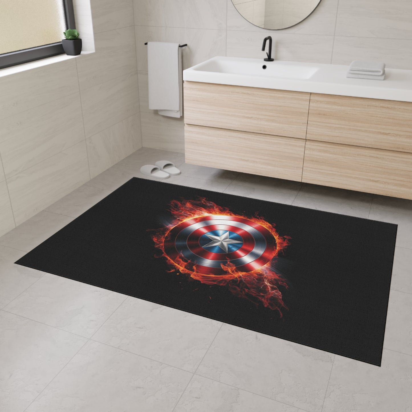 Captain's Shield Heavy Duty Floor Mat - Durable and Stylish for Home and Office