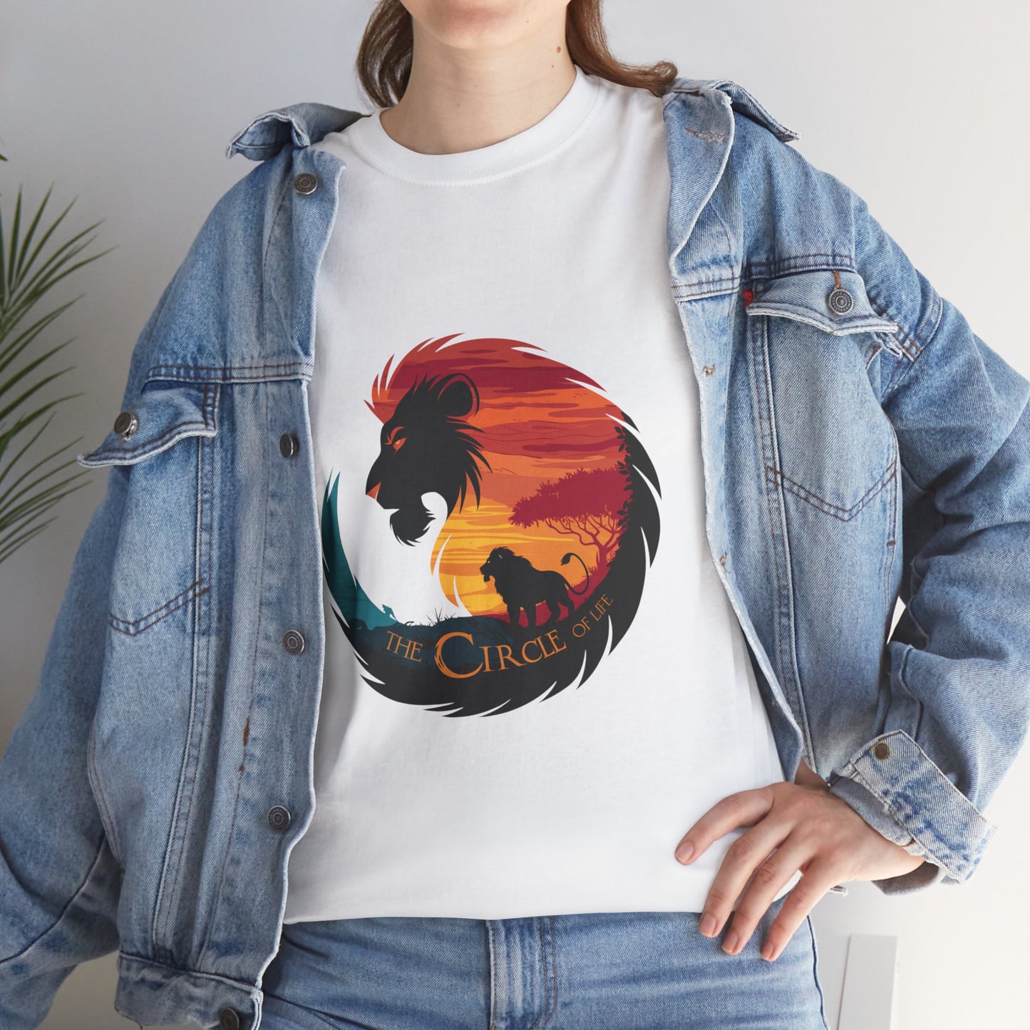 The Circle of Life Lion Shirt – Sunset Safari Wildlife Graphic Tee – Inspirational Nature T-Shirt for Animal Lovers & Adventure Fans