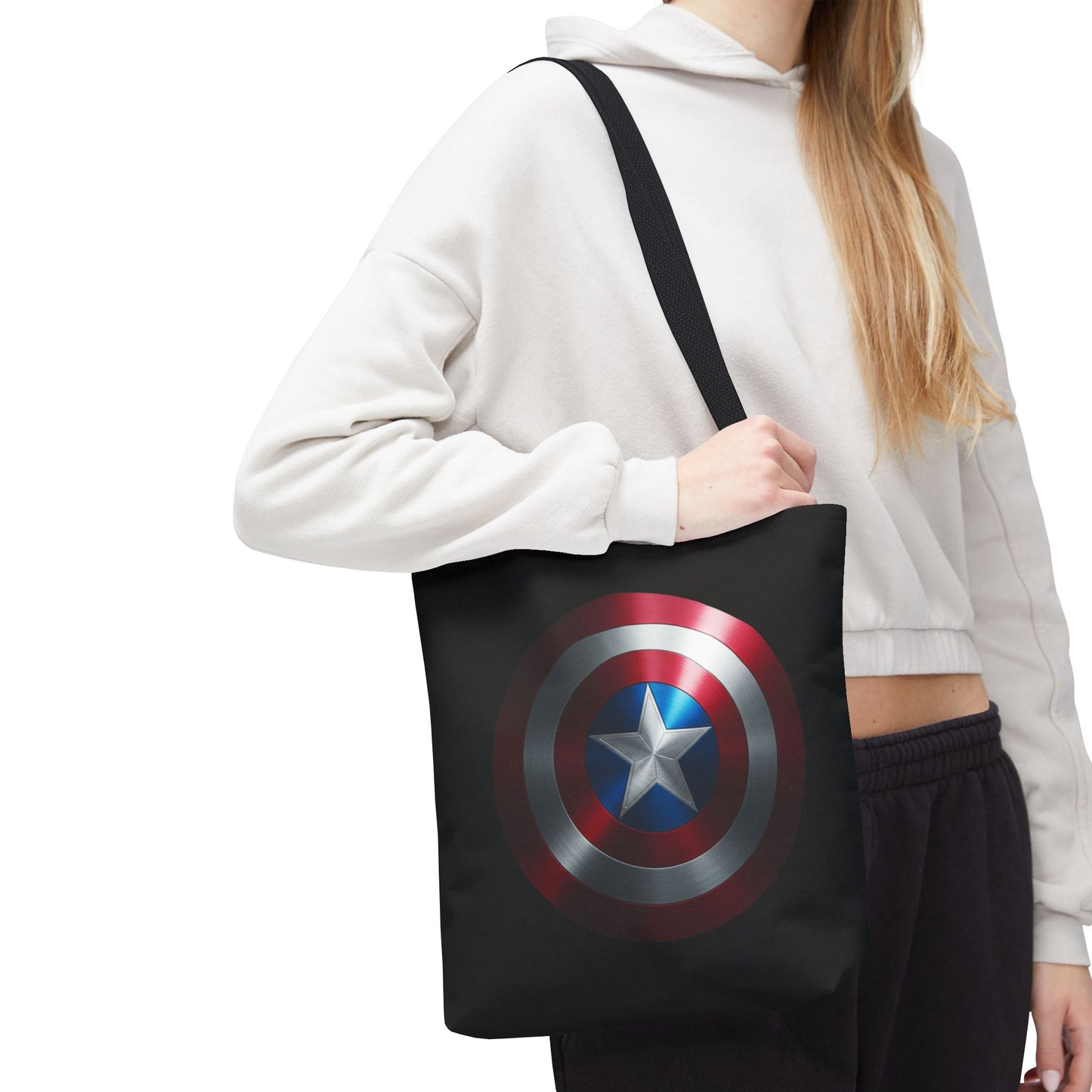 Heroic Shield Tote Bag - Stylish Marvel-Inspired Carryall for Fans