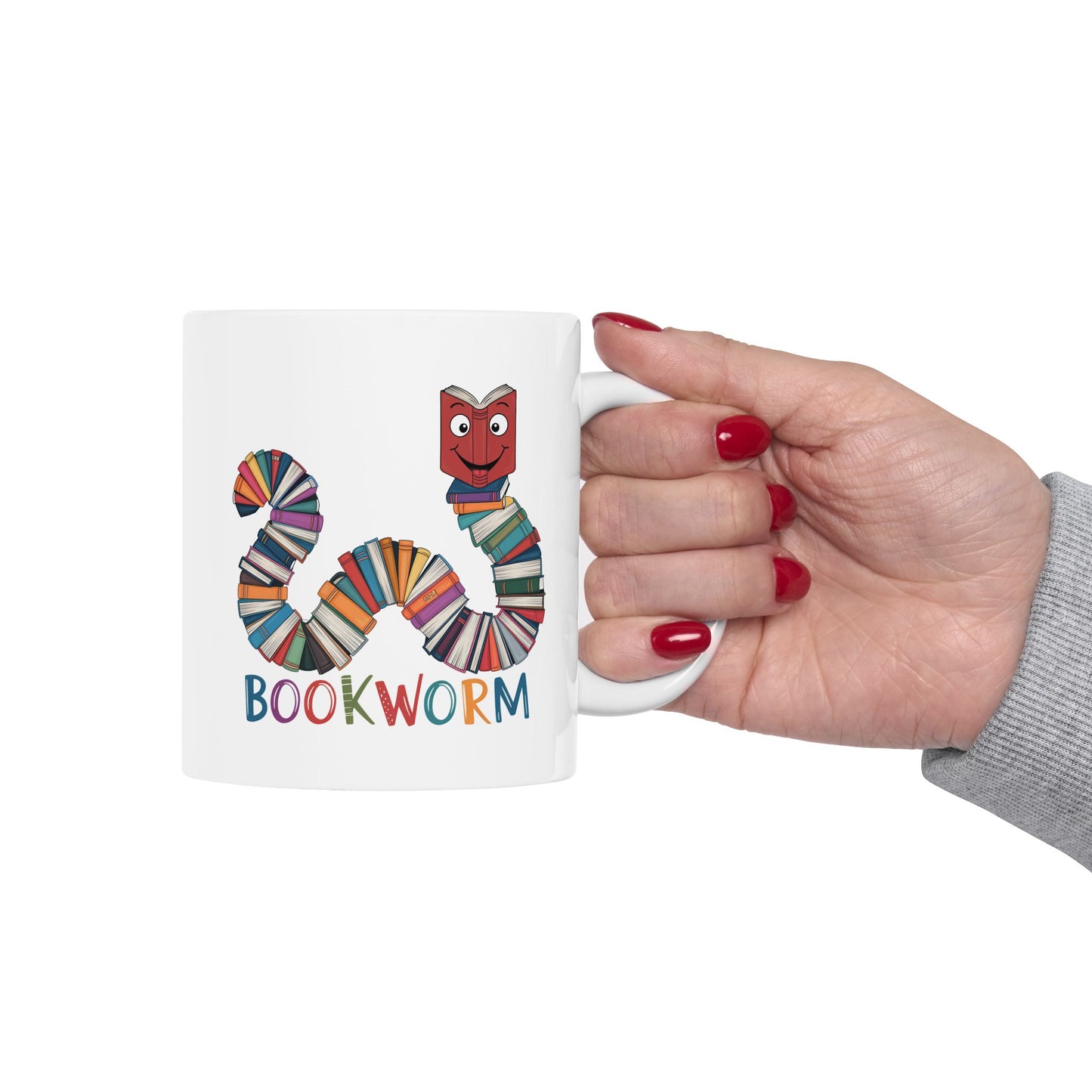 Bookworm Ceramic Mug