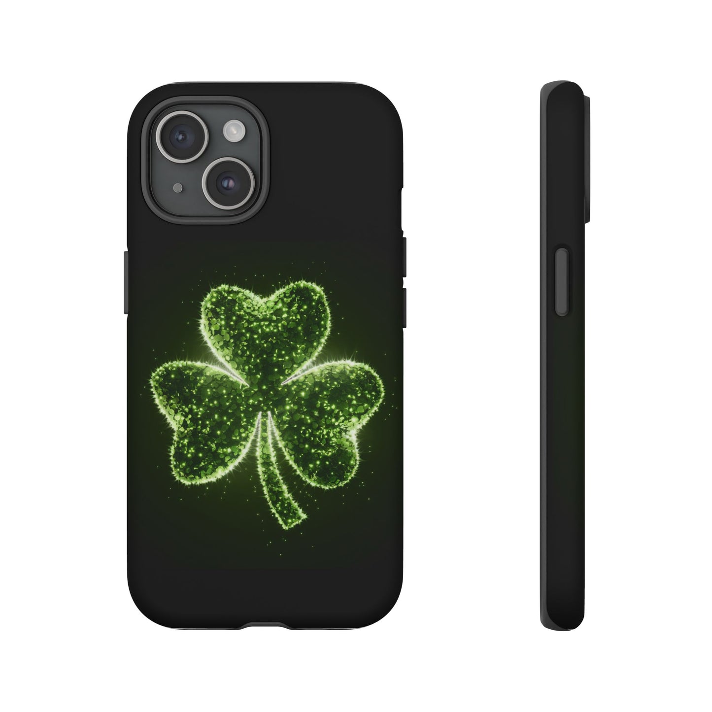 iPhone Tough Case - Shiny Shamrock Design