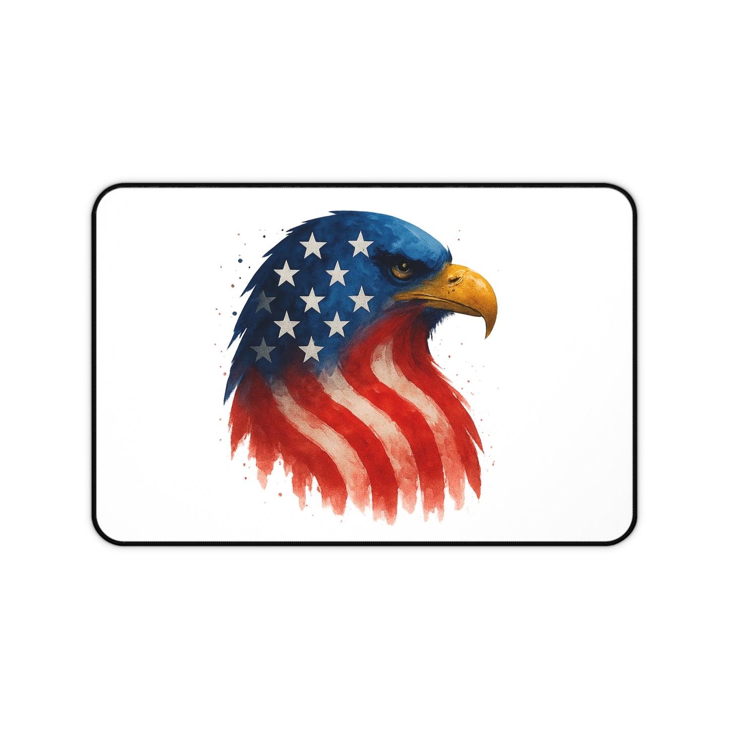 Patriotic Eagle Desk Mat USA Flag Gaming and Office Extended Mouse Pad - Bald Eagle Art Gift for Veterans, 4th of July, Memorial Day