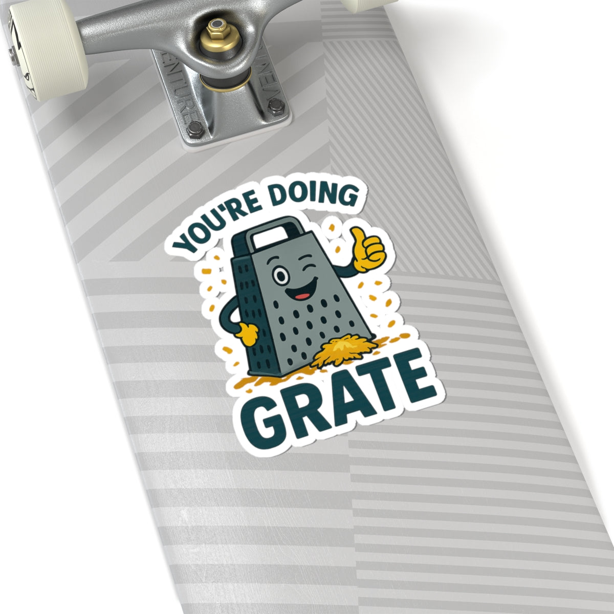 Inspirational Sticker - Cheese Grater Design You're Doing Grate Decal for Foodies Decor for Chefs