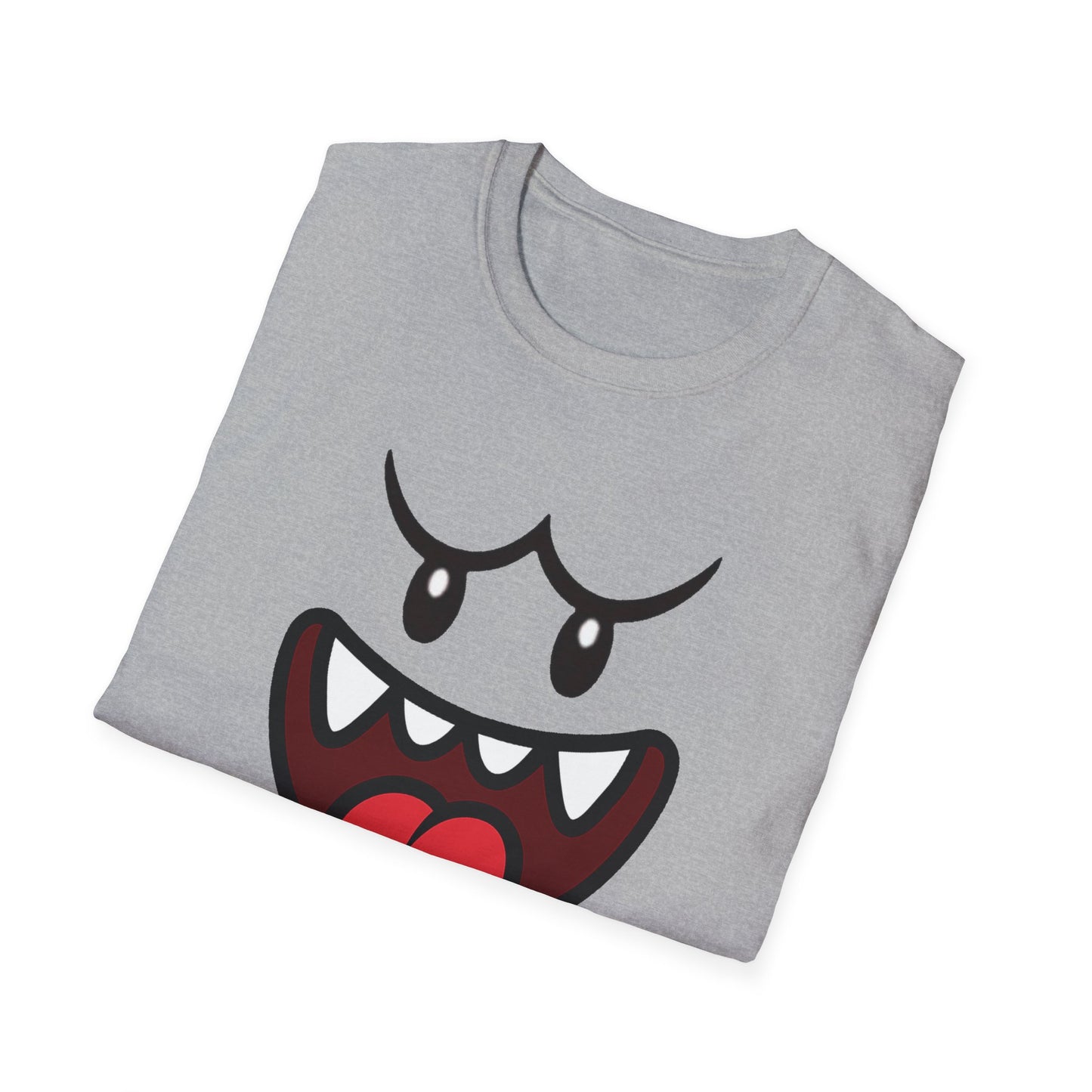 Ghost Face Graphic T-Shirt – Funny Spooky Cute Retro Halloween Tee, Y2K Nostalgia Bold Design, Soft Cotton, Fall Gift Shirt