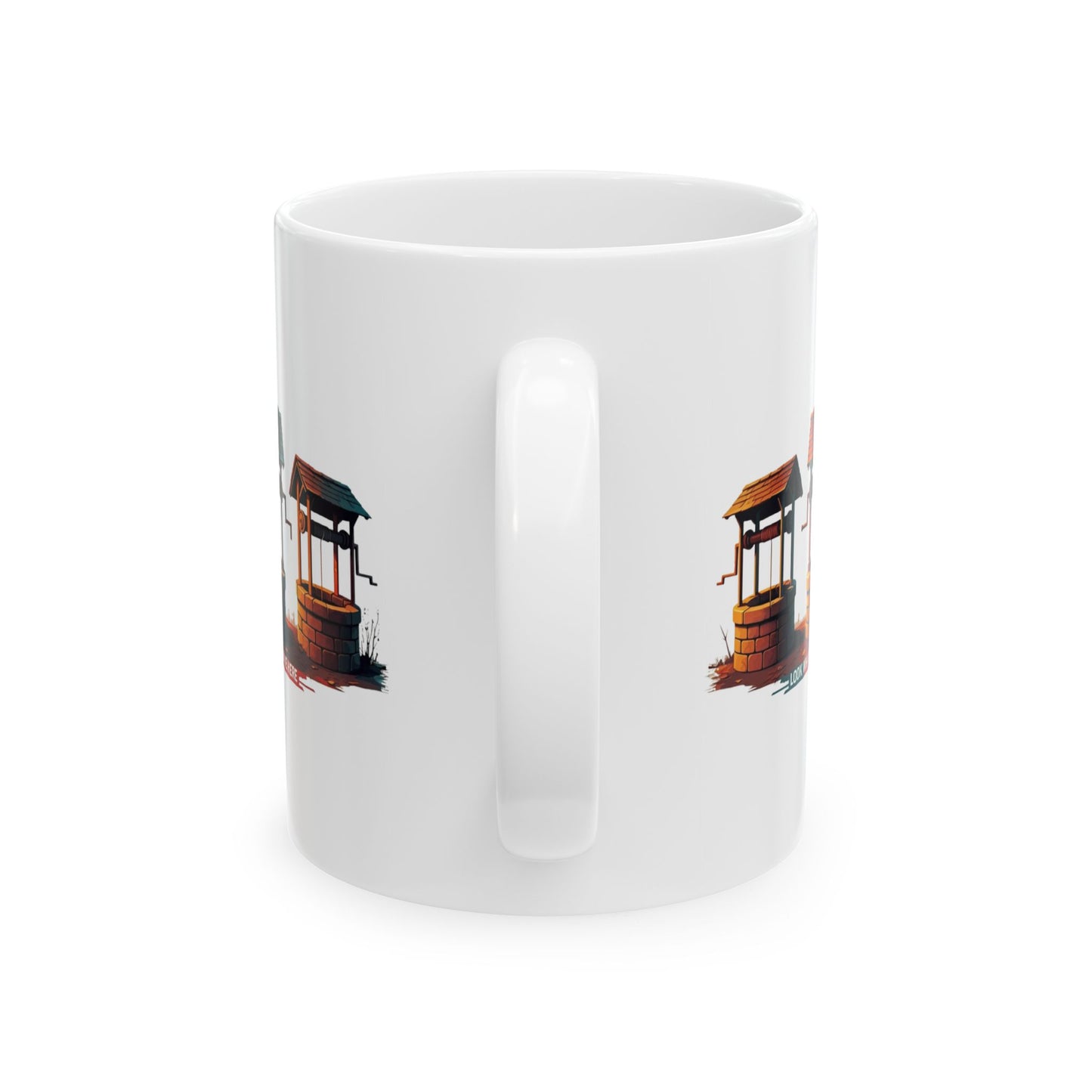 Funny Well Coffee Mug – “Look What We We Have Here” Pun Cup | Unique Gift for Friends, Coworkers, Coffee Lovers, Office Humor Drinkware