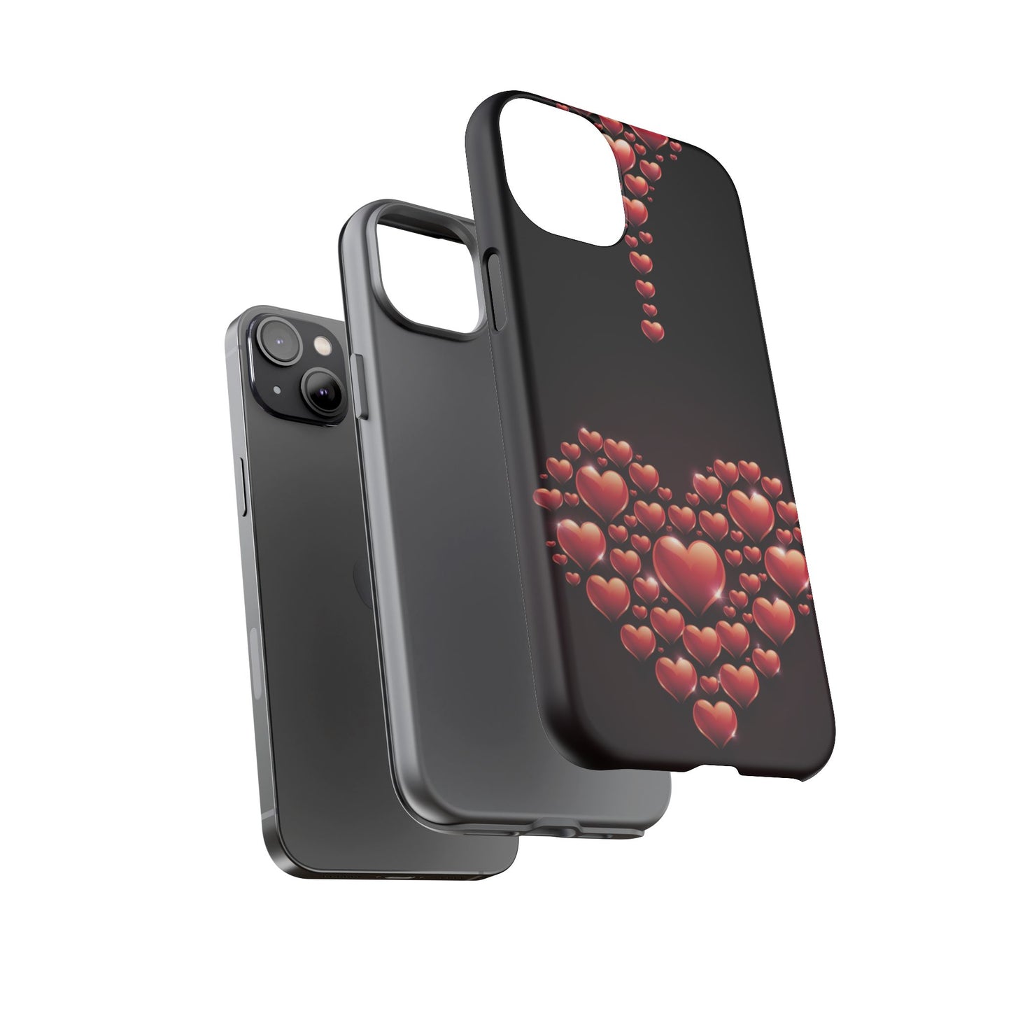 iPhone Case - Heart Made Out of Hearts Design