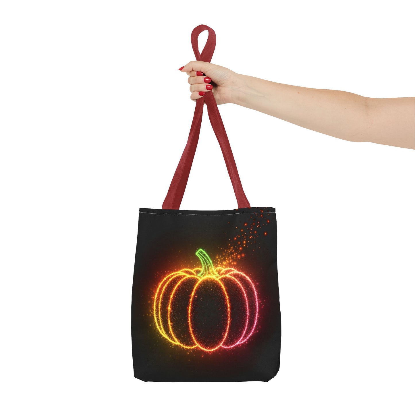 Neon Pumpkin Tote Bag, Halloween Tote, Fall Aesthetic Trick Or Treat Bag, Spooky Season Accessory, Pumpkin Bag, Fall Gift Idea