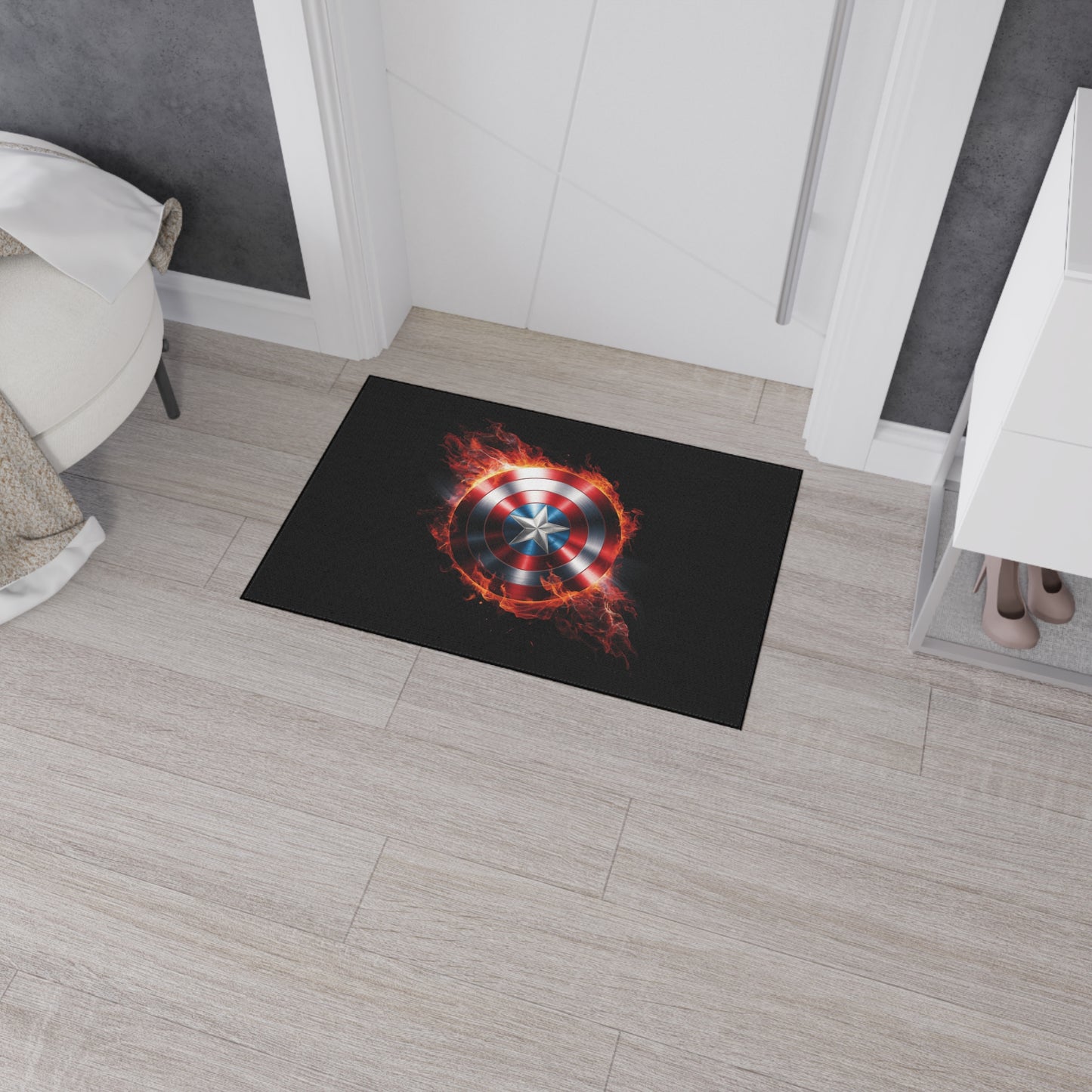 Captain's Shield Heavy Duty Floor Mat - Durable and Stylish for Home and Office