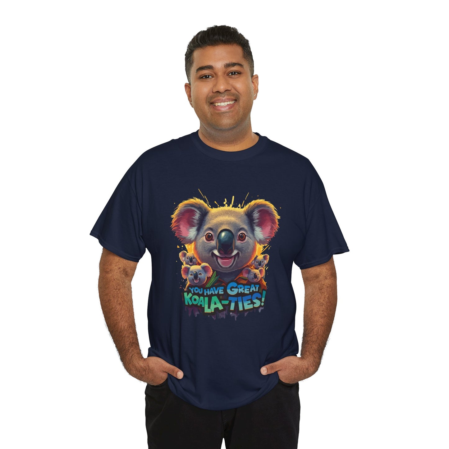 You Have Great Koala‑ties Tee – Cute Koala Pun T‑Shirt, Animal Lover Gift, Funny Wildlife Graphic, Unisex Casual Tee