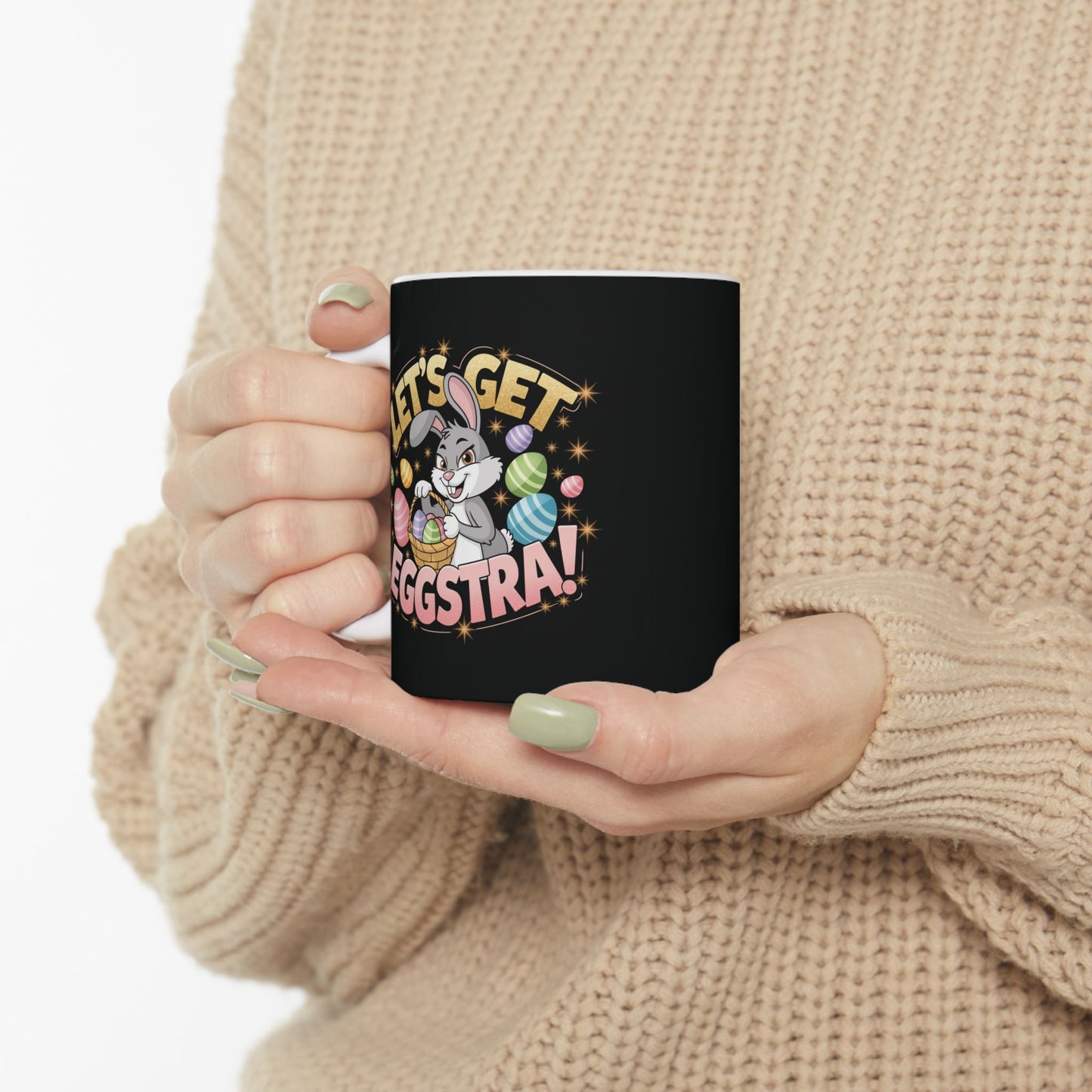 Let’s Get Eggstra Fun Ceramic Mug - Perfect for Easter Celebrations!