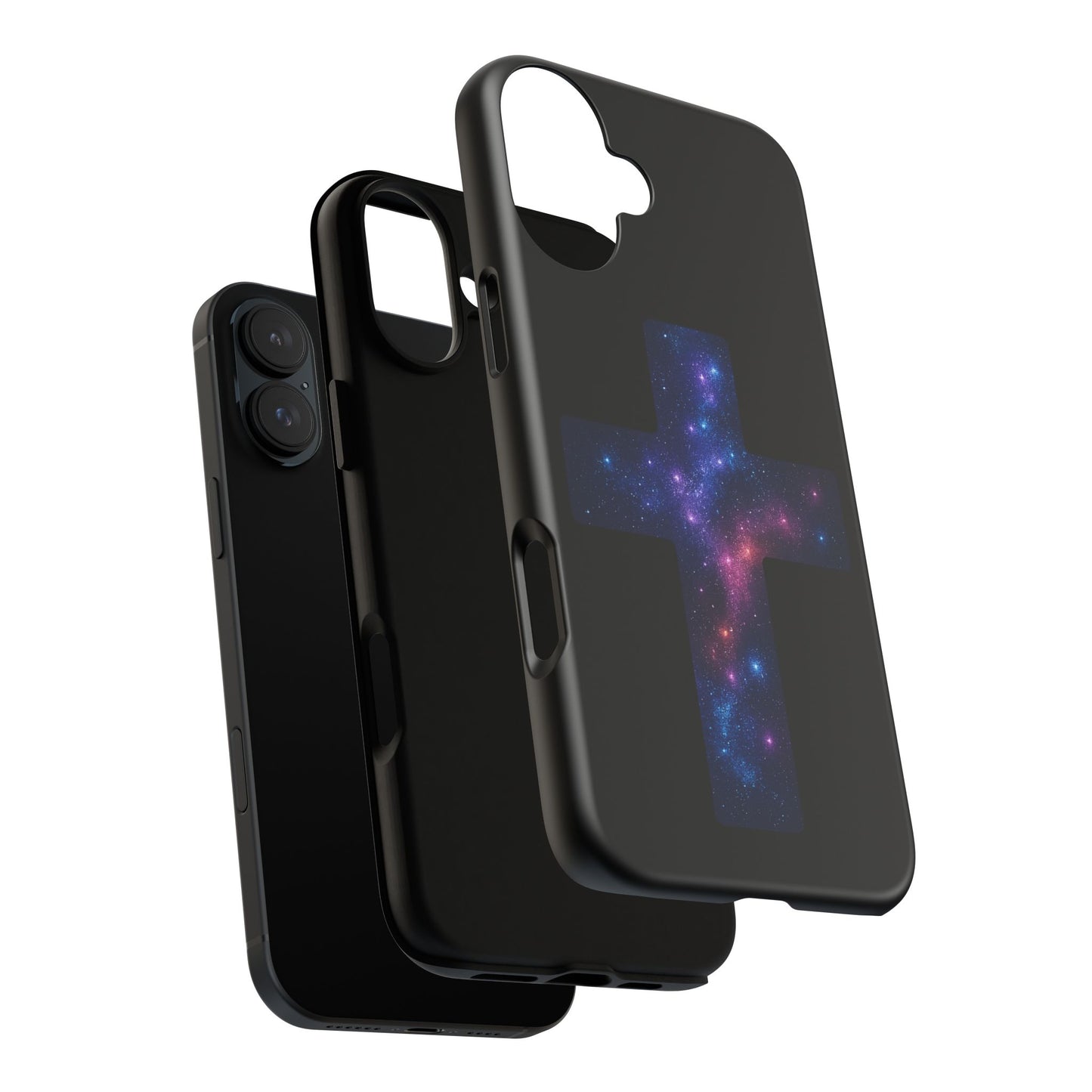 iPhone Case - Galactic Cross design Christian Phone Case Spiritual iPhone Accessory Religious Case Gift for Believers