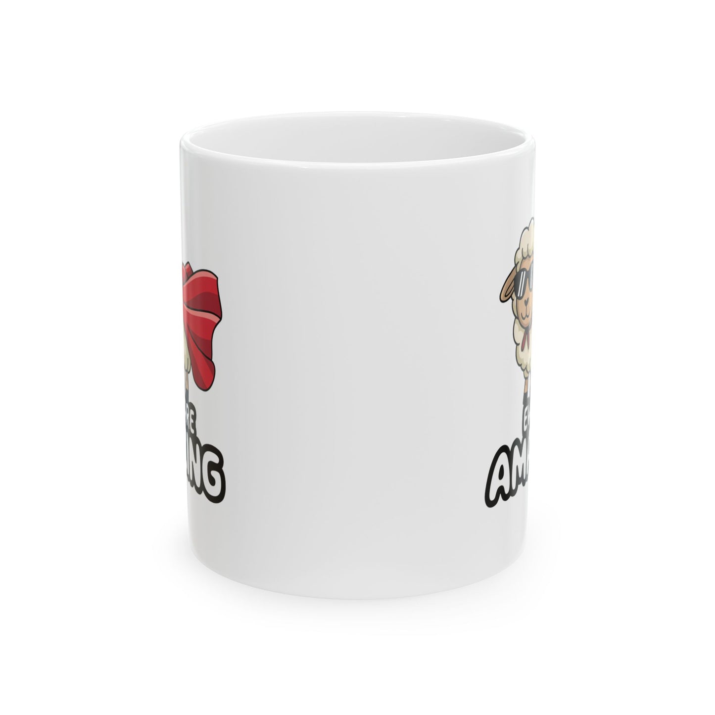 Mug with Sheep Design - Ewe Are Amazing Animal Cup Funny Mug Inspirational Cup Positive Decor