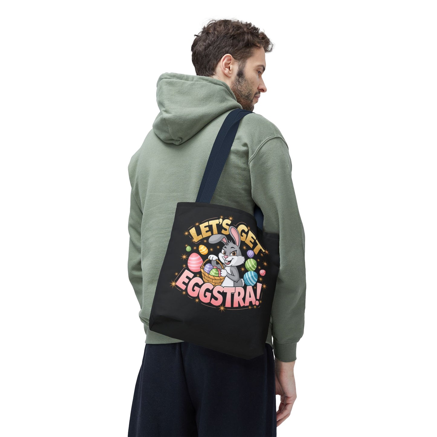 Easter Bunny Tote Bag - 'Leg's Get Eggstra'