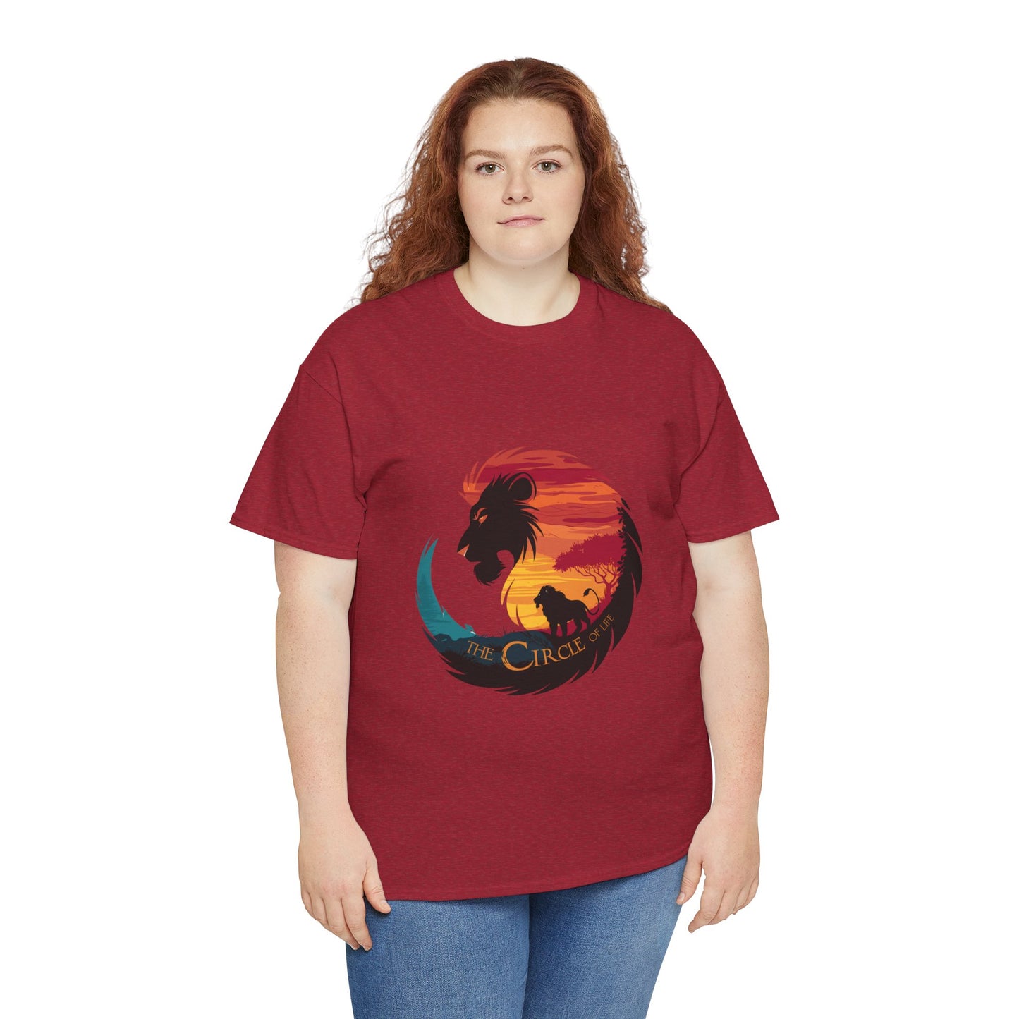 The Circle of Life Lion Shirt – Sunset Safari Wildlife Graphic Tee – Inspirational Nature T-Shirt for Animal Lovers & Adventure Fans