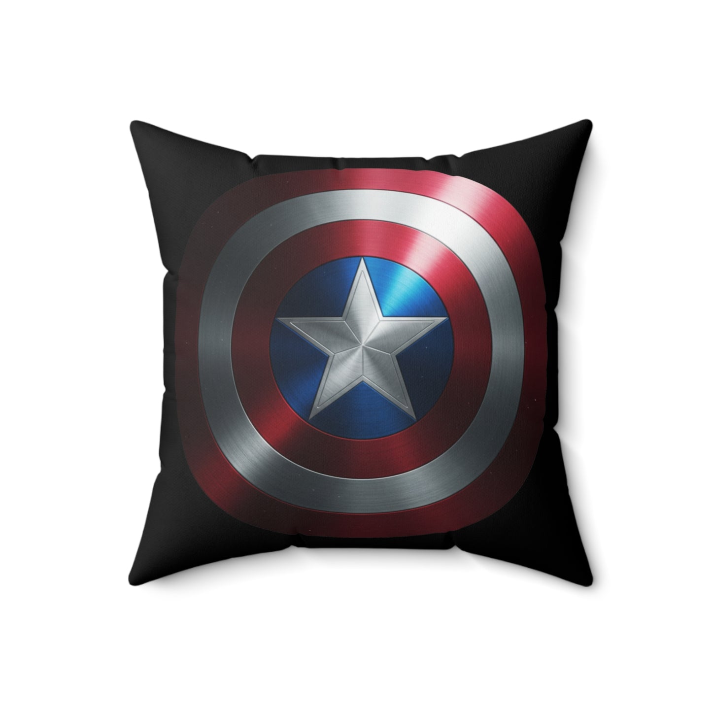 Captain Shield Spun Polyester Pillow - Heroic Home Decor