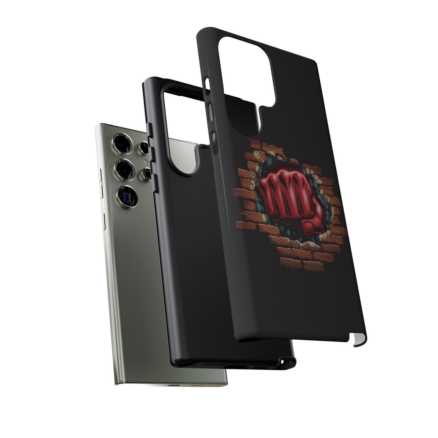 Samsung Galaxy Tough Case - Red Fist Smashing Design