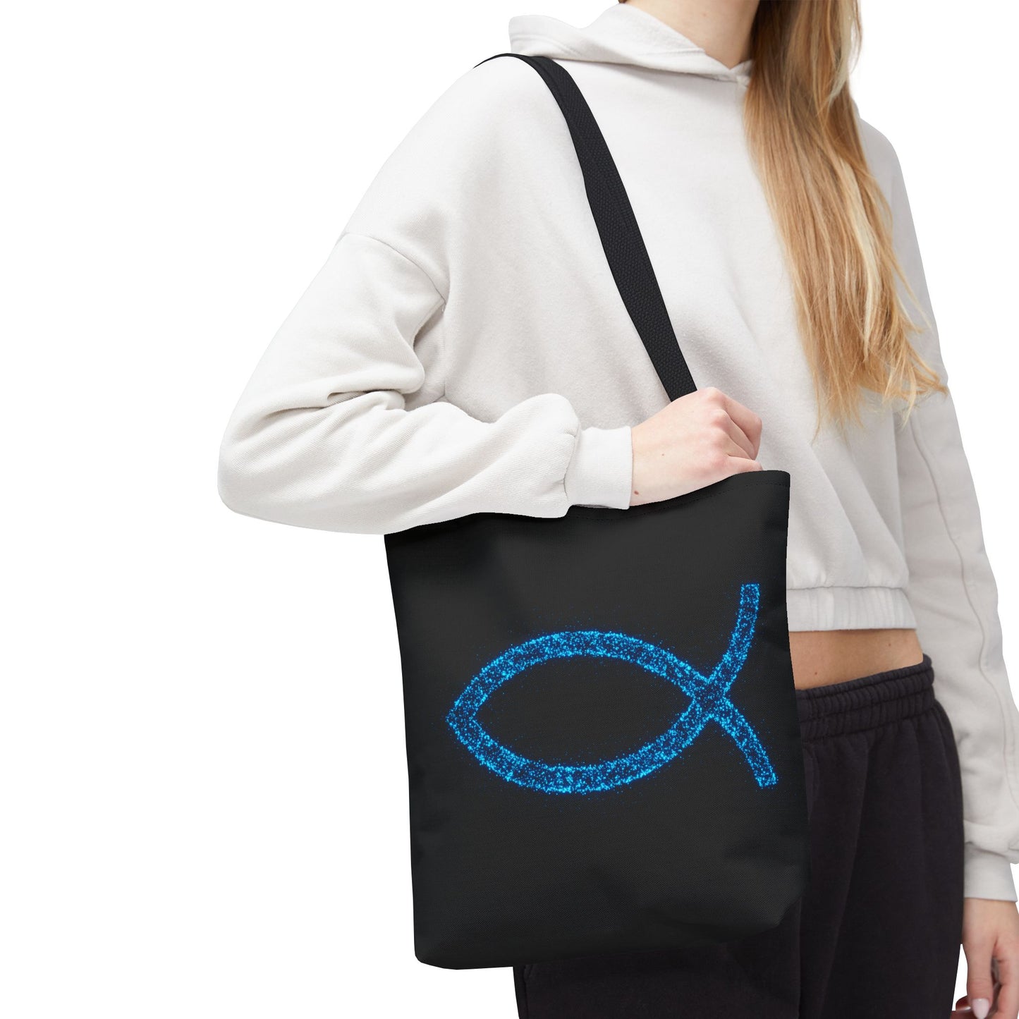 Sparkling Fish Symbol Tote Bag - Inspirational Vibes