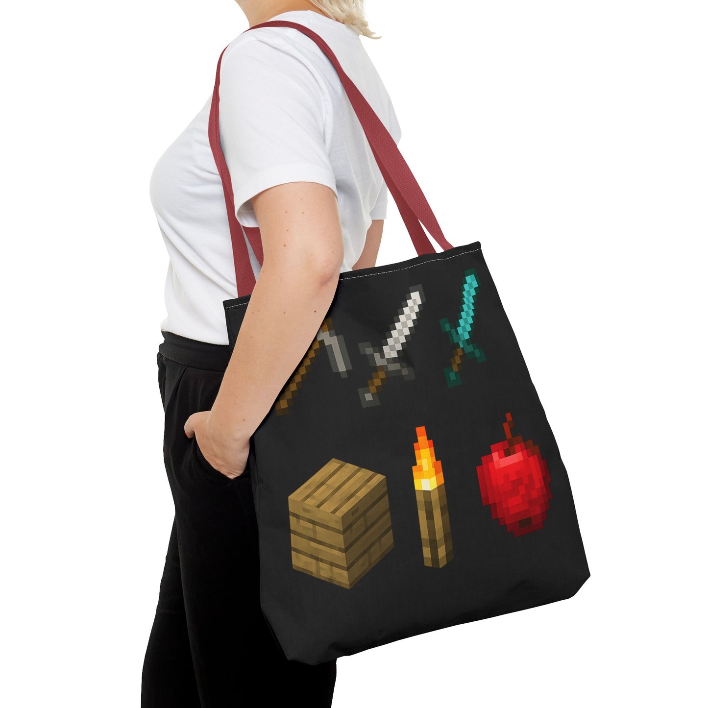 Minecraft Inspired Tote Bag Adventure Awaits Shopping Bag Reusable Tote Summer Bag
