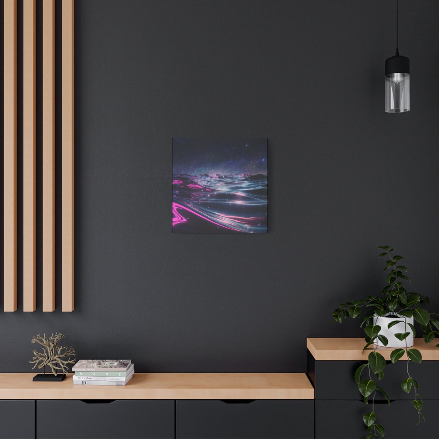 Canvas Print - Galactic Ocean under Night Sky Design