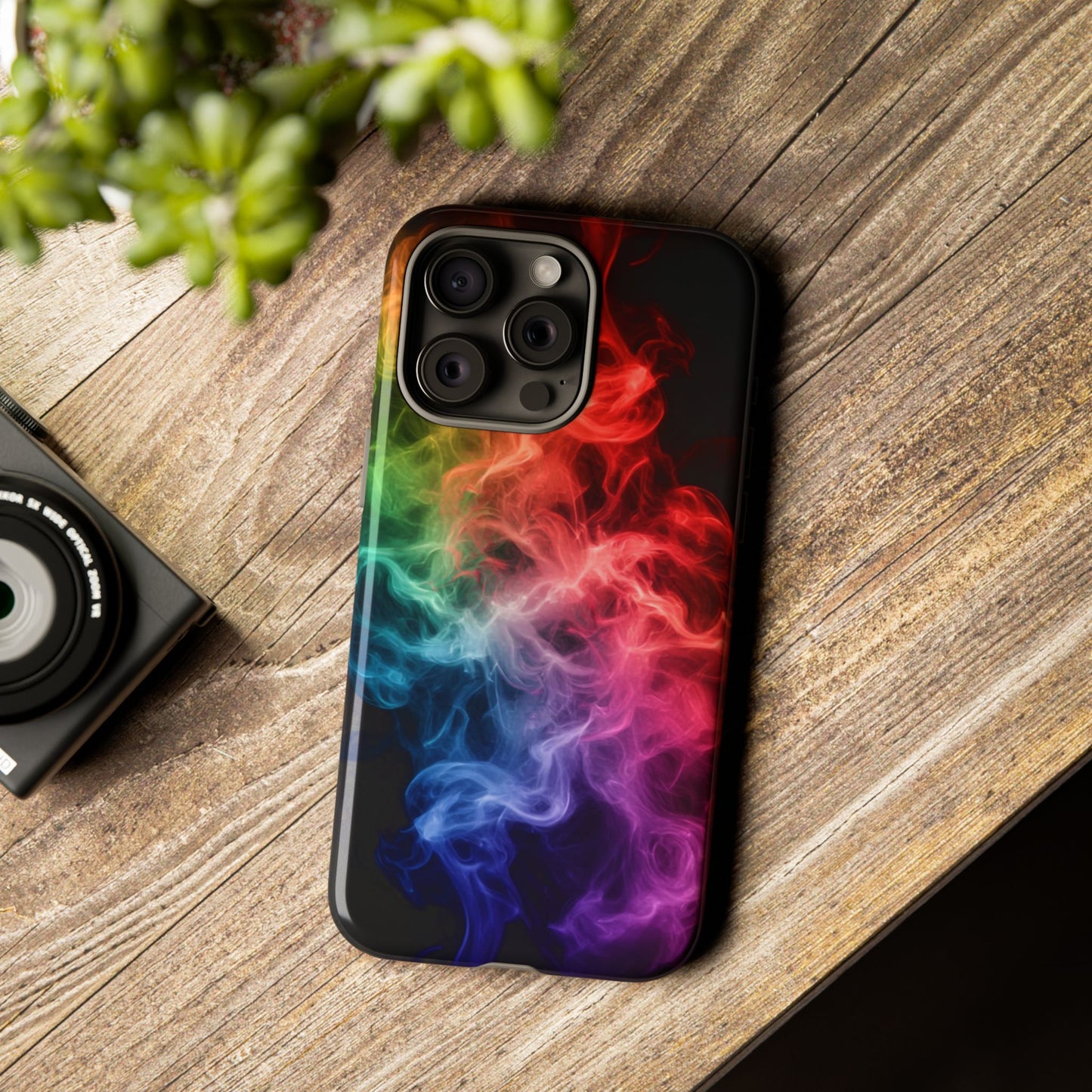 iPhone Case - Colorful Smoke Design