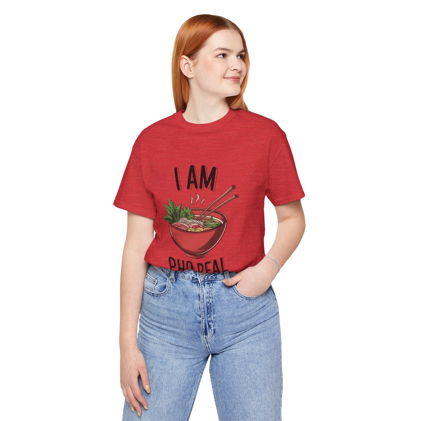 I Am Pho Real T-Shirt | Funny Pho Noodle Bowl Tee, Vietnamese Food Pun Shirt, Ramen & Noodle Lover Gift, Cute Asian Cuisine Graphic Top