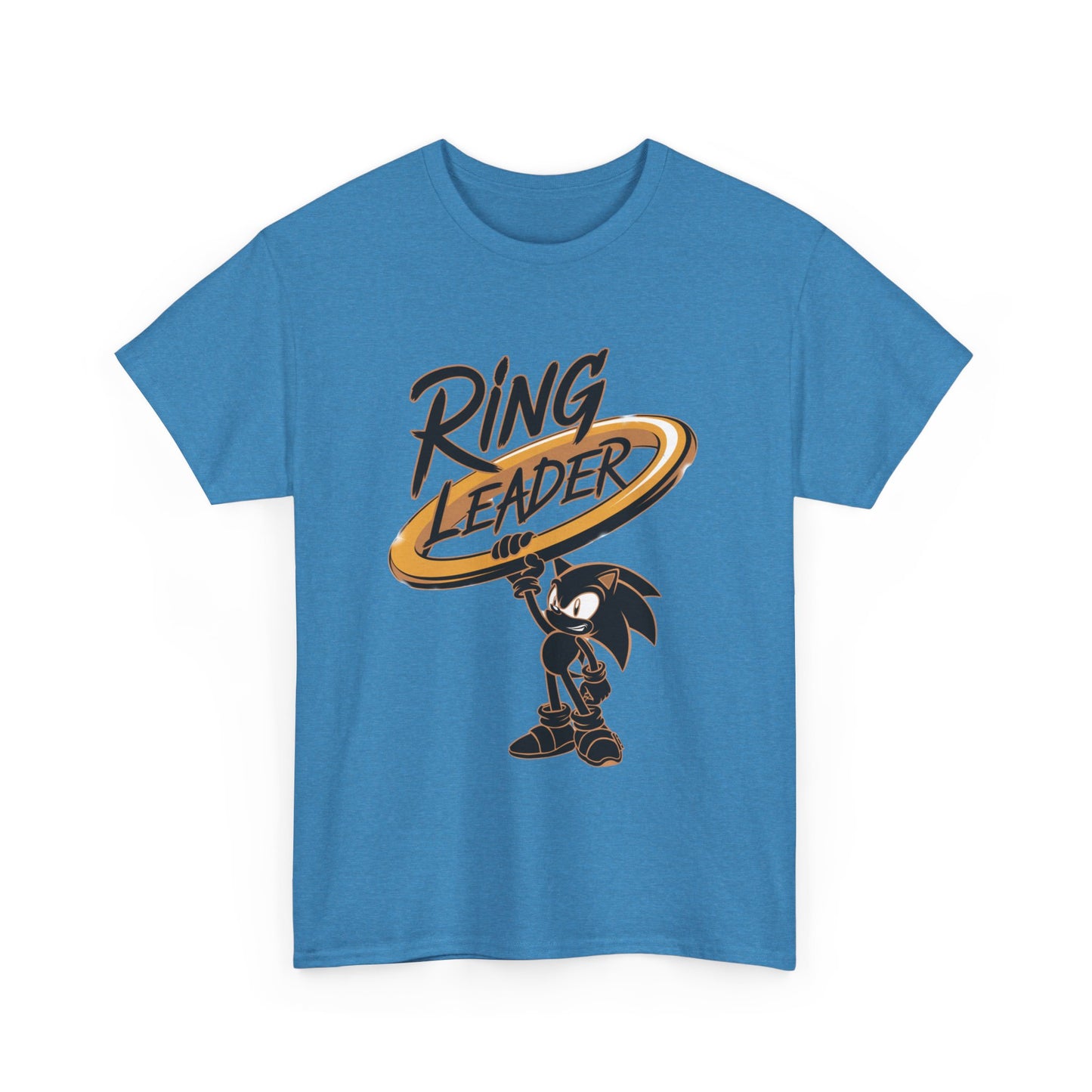 Ring Leader Video Game Shirt – Fast Speed Hero Holding Gold Ring – Retro Gamer Graphic Tee for Arcade, Anime, and Gaming Fans