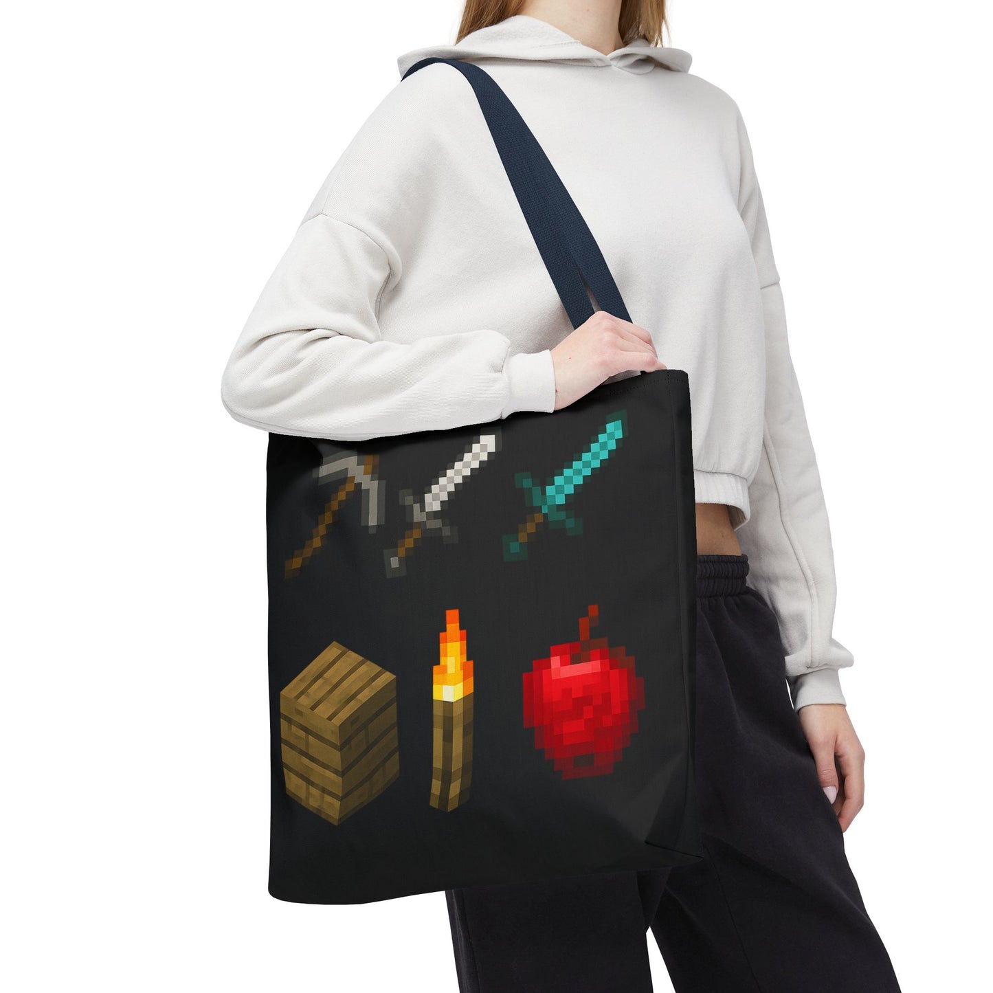 Minecraft Inspired Tote Bag Adventure Awaits Shopping Bag Reusable Tote Summer Bag